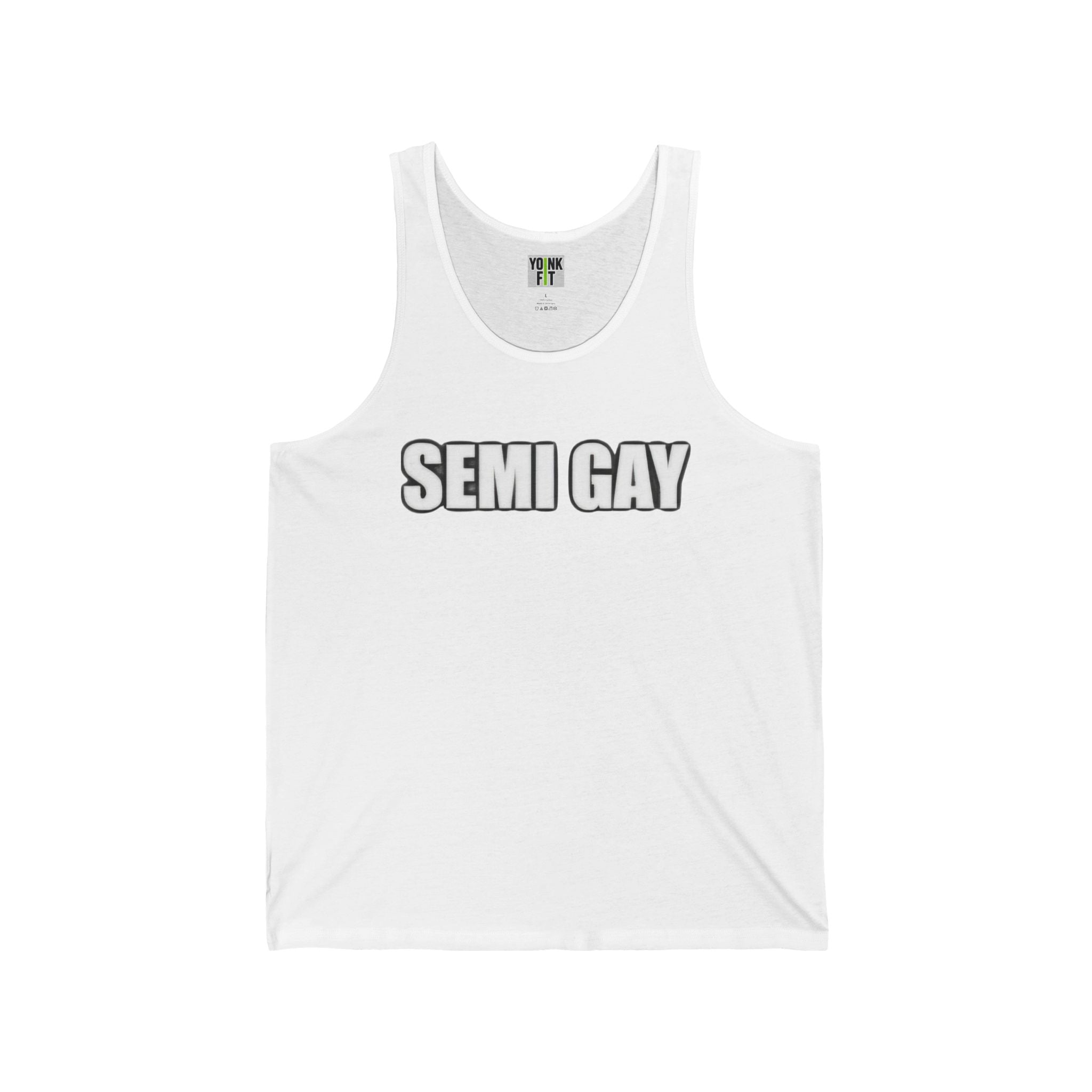 Unisex Jersey Tank- Semi Gay