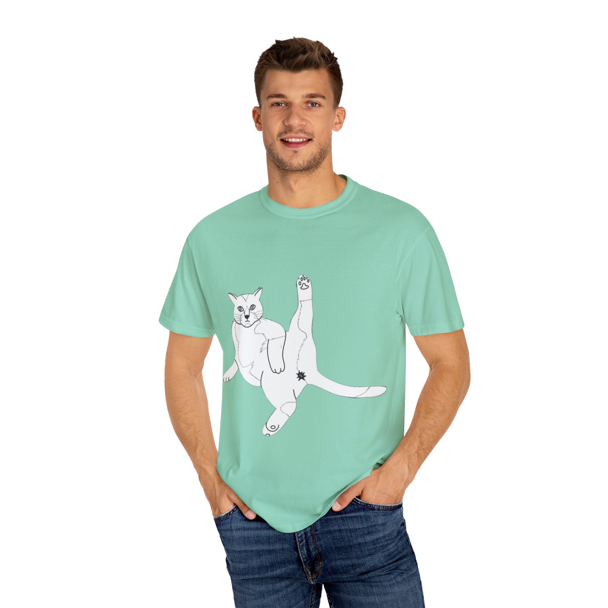 Cat Butt T-Shirt - Unisex Garment-Dyed