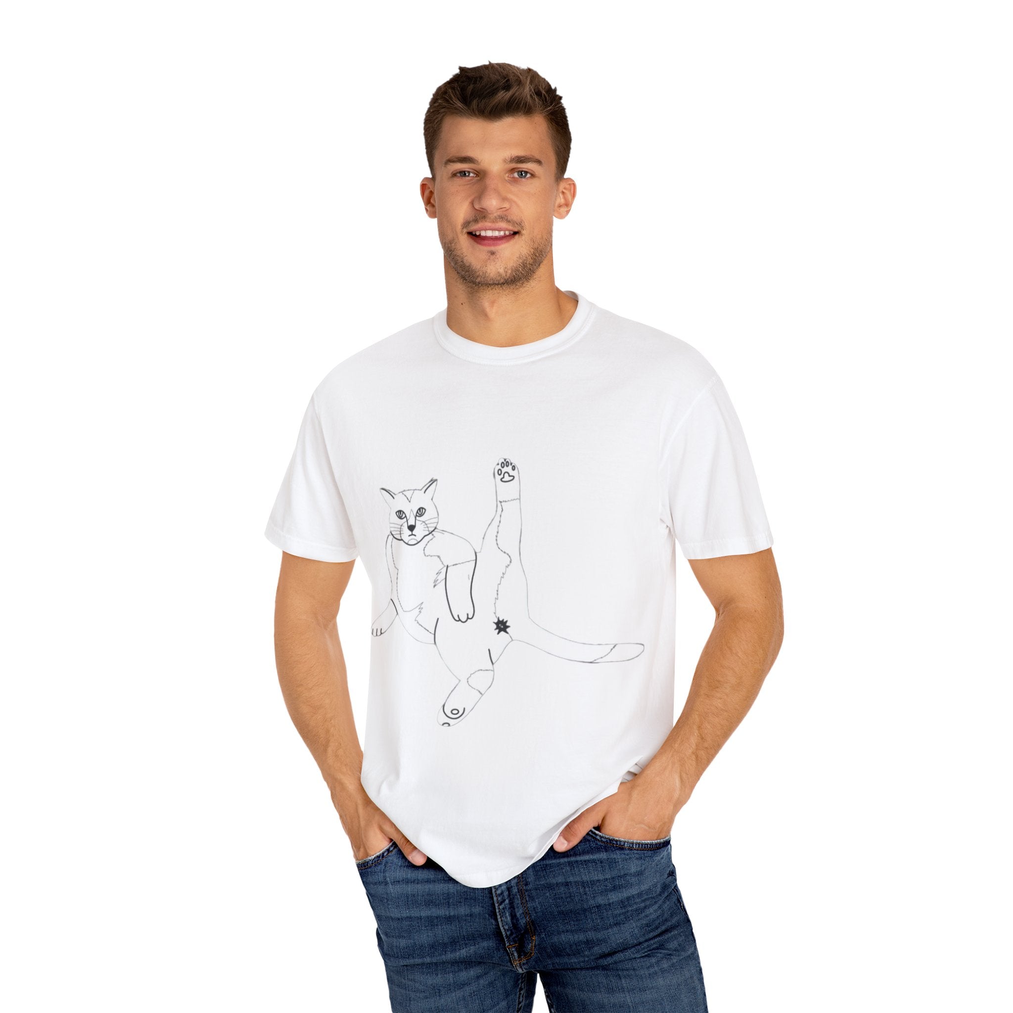 Cat Butt T-Shirt - Unisex Garment-Dyed