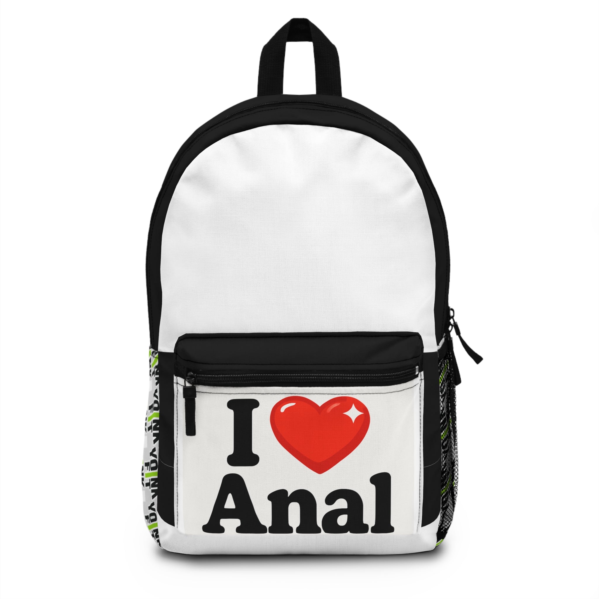 Playful Humor Backpack - I ❤️ Anal Novelty Backpack,l