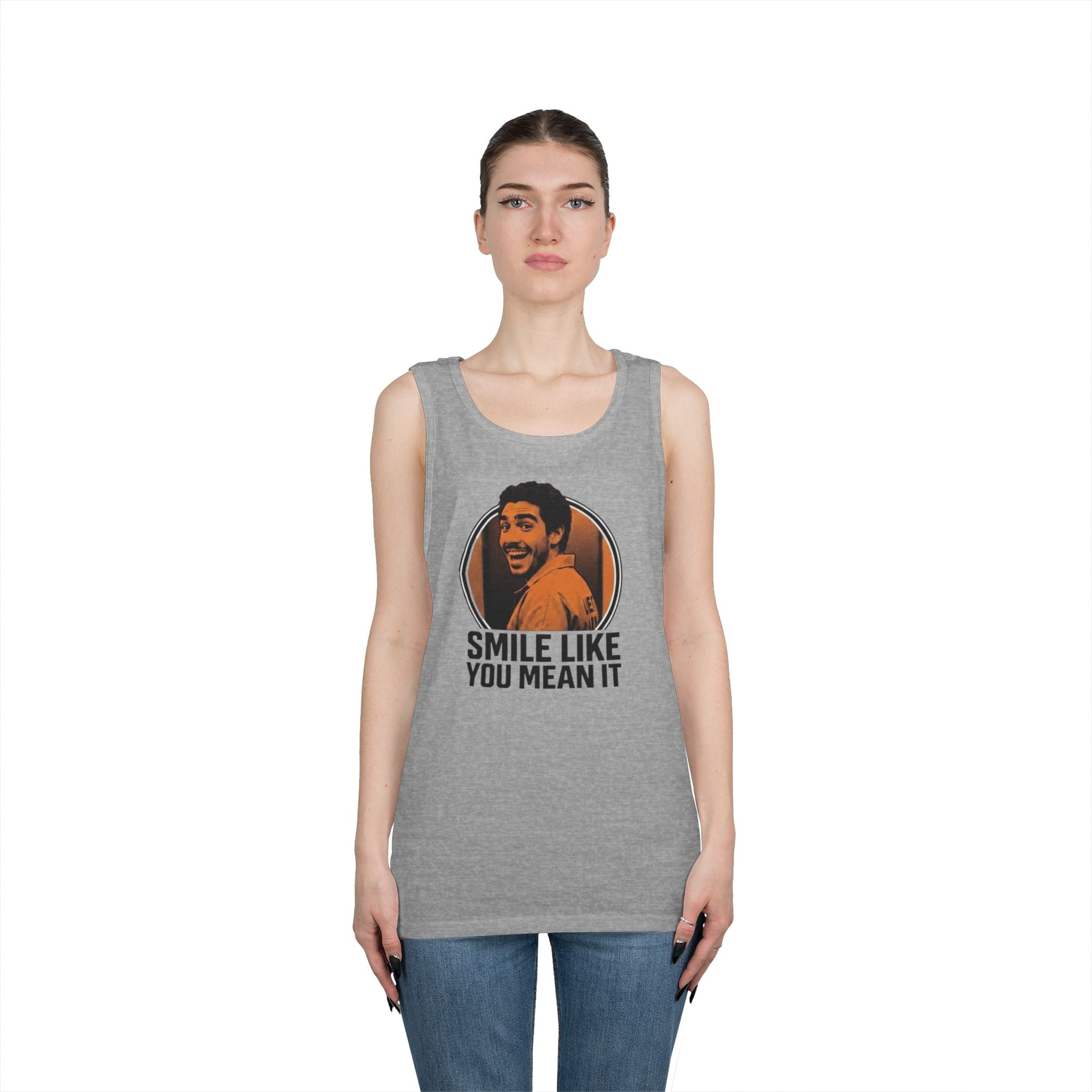 Smile like you mean it - Graphic Tank Top — Retro Laundry Machine Art