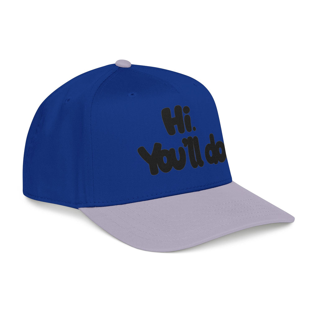 Hi, You’ll Do.  Baseball Cap — Black Statement Hat