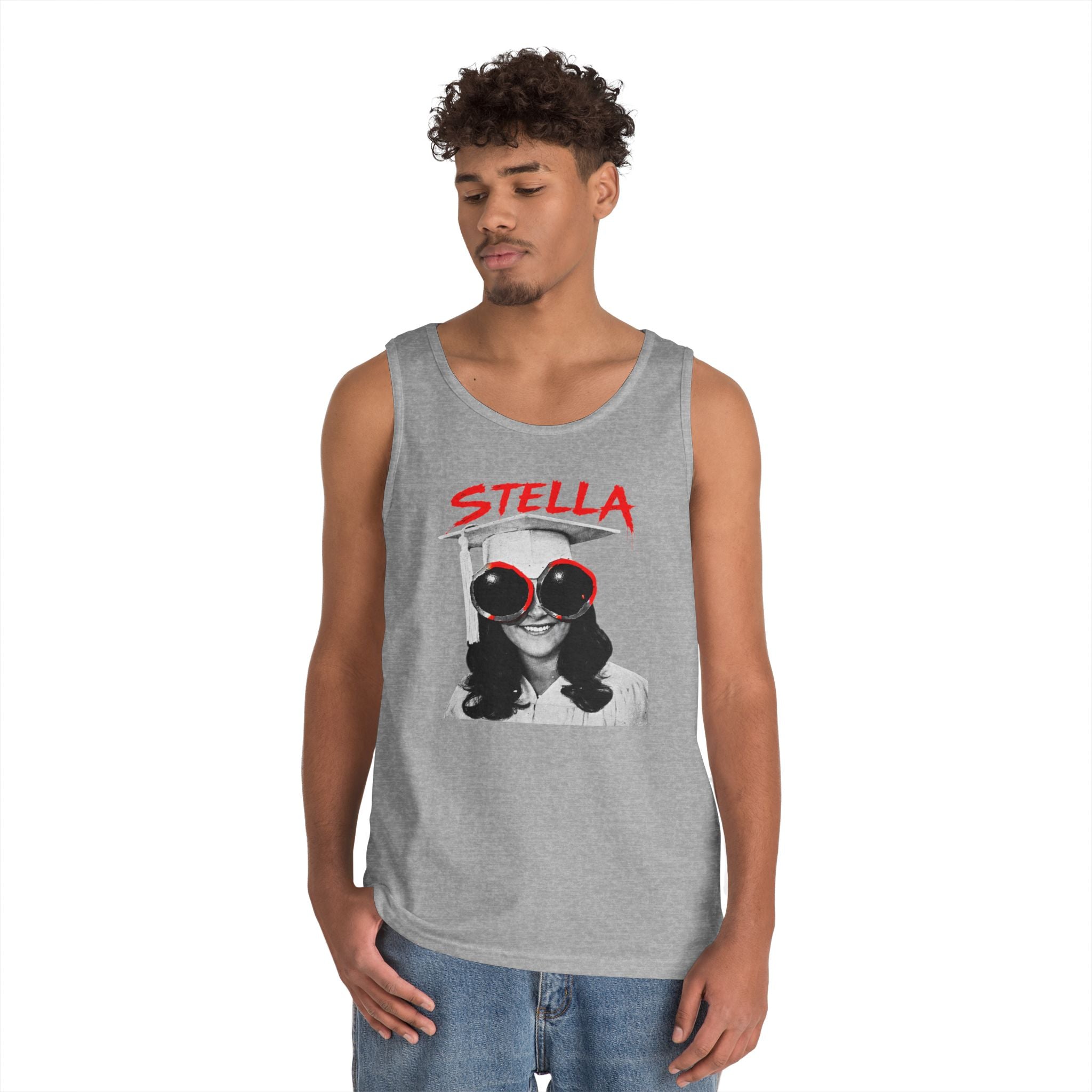 Stella - Graphic Tank Top — Retro Laundry Machine Art