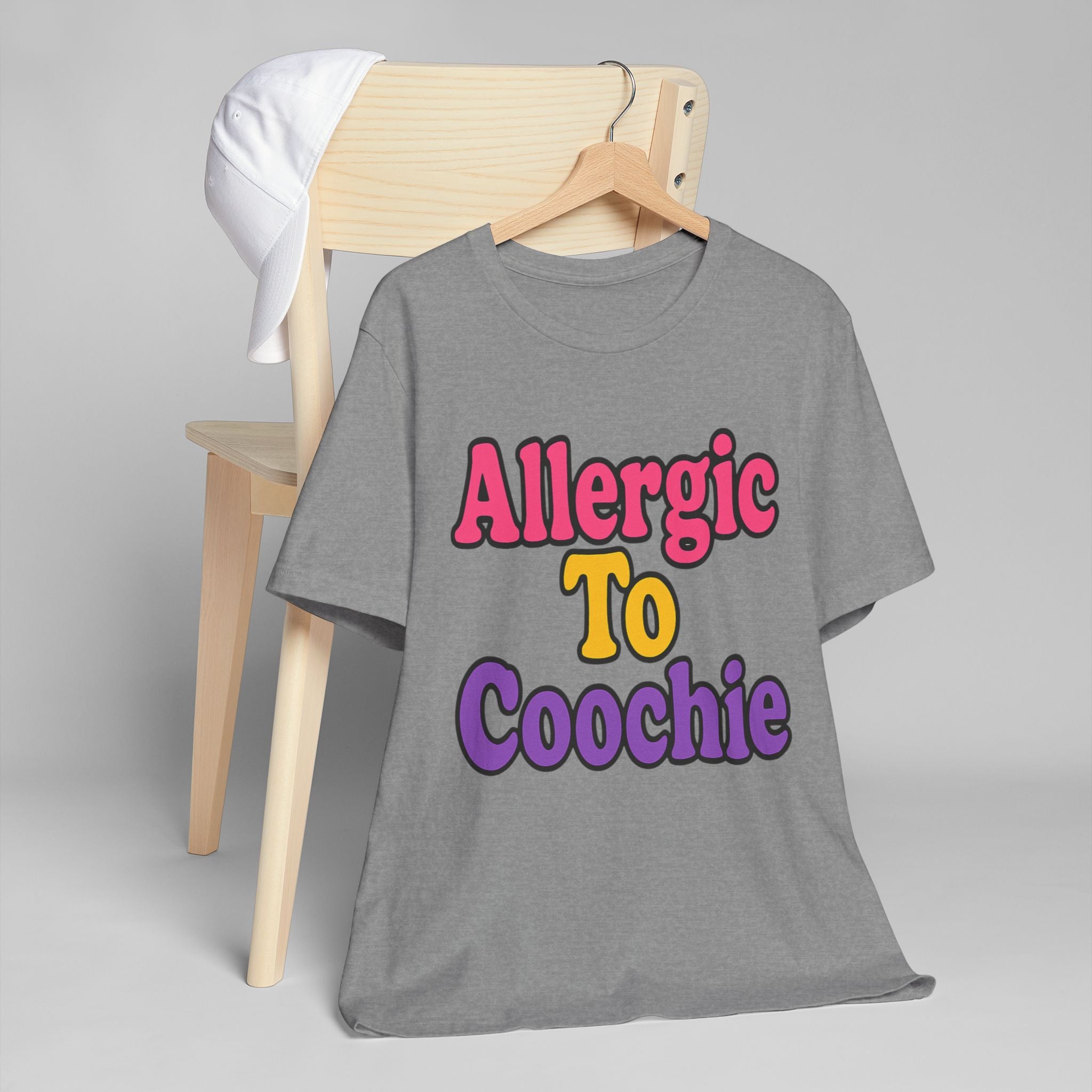 Unisex Jersey T-Shirt - Allergic to Coochie