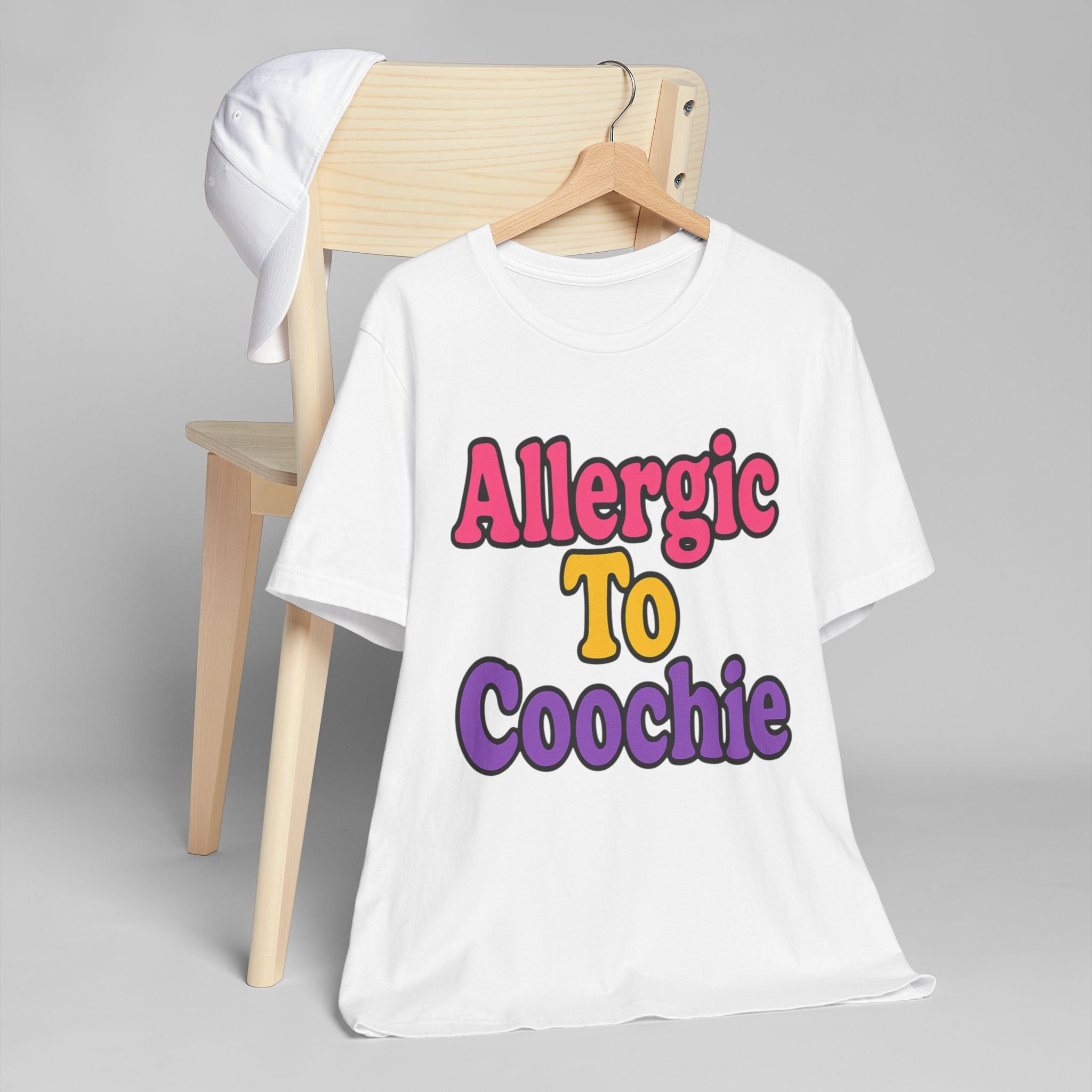 Unisex Jersey T-Shirt - Allergic to Coochie