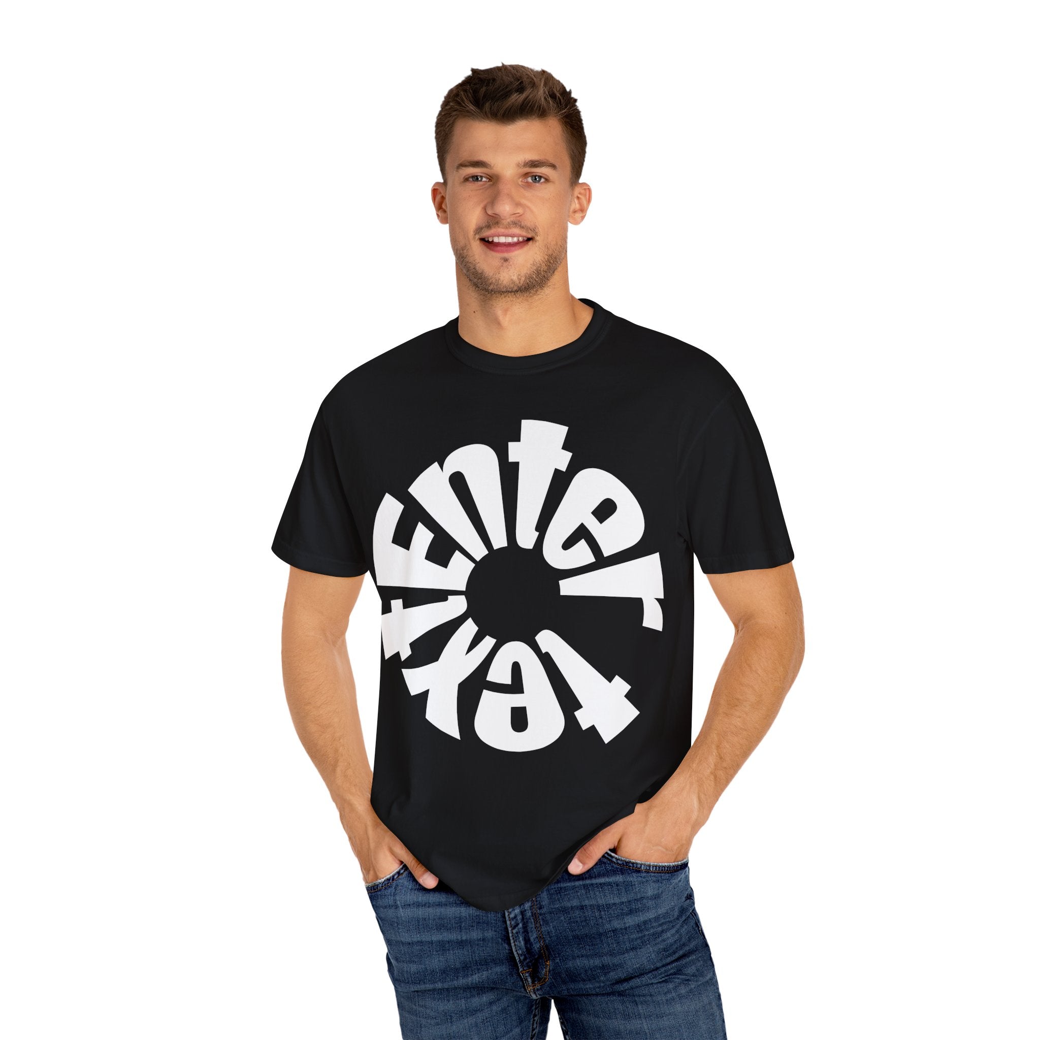 Rounded "Enter Text"  T-Shirt
