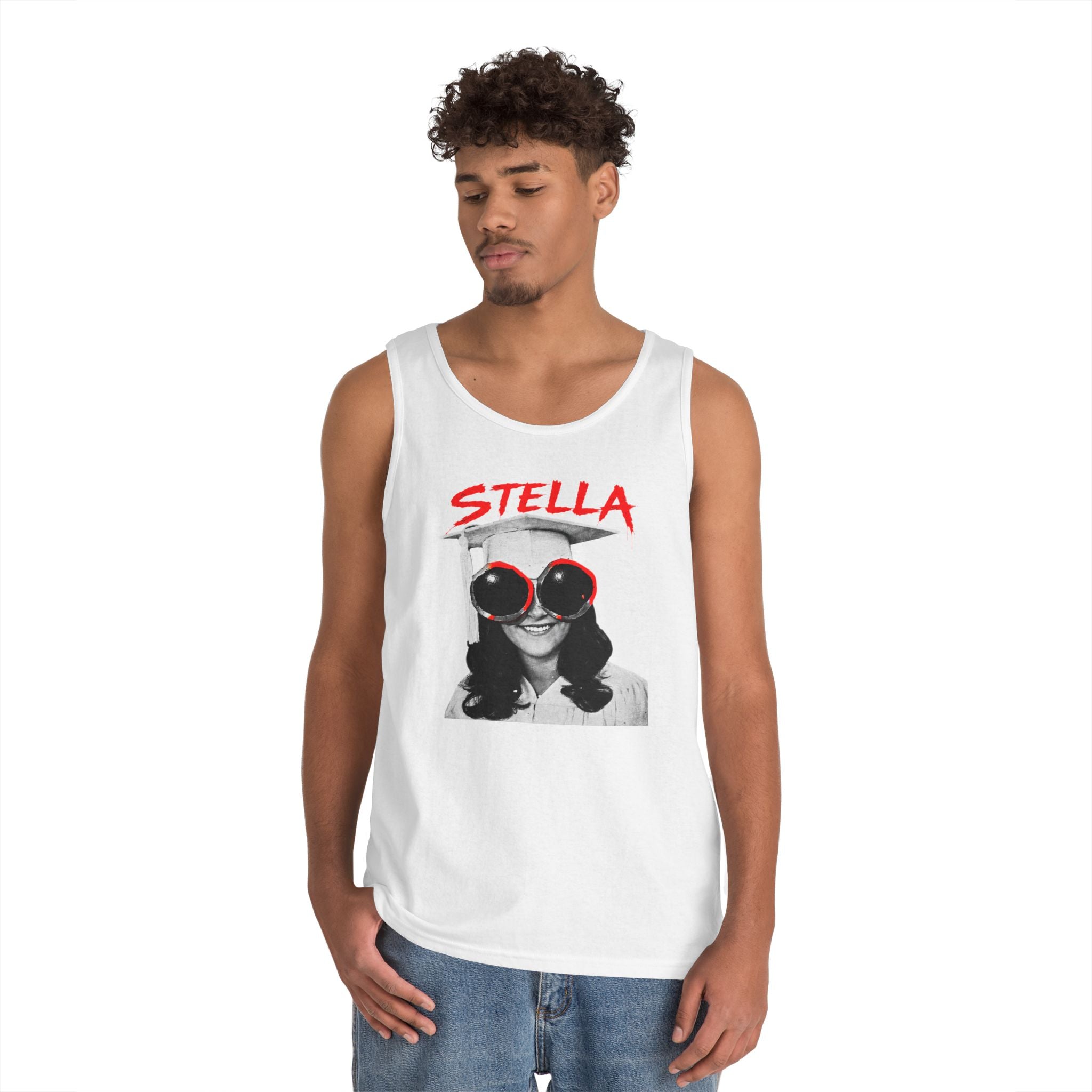 Stella - Graphic Tank Top — Retro Laundry Machine Art