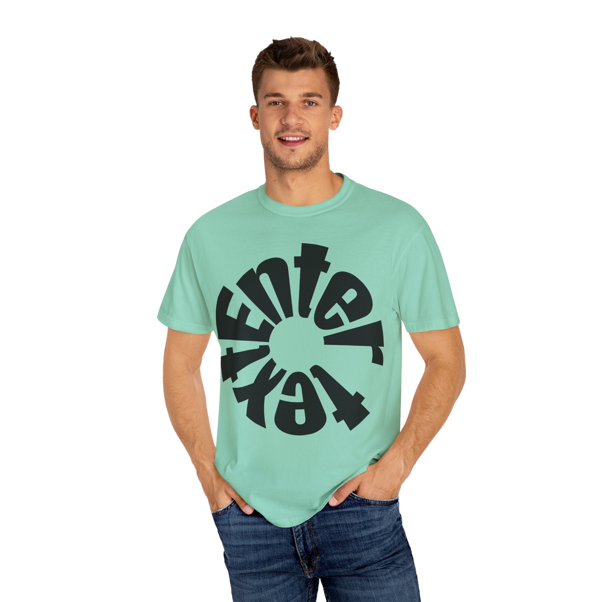 Rounded "Enter Text"  T-Shirt