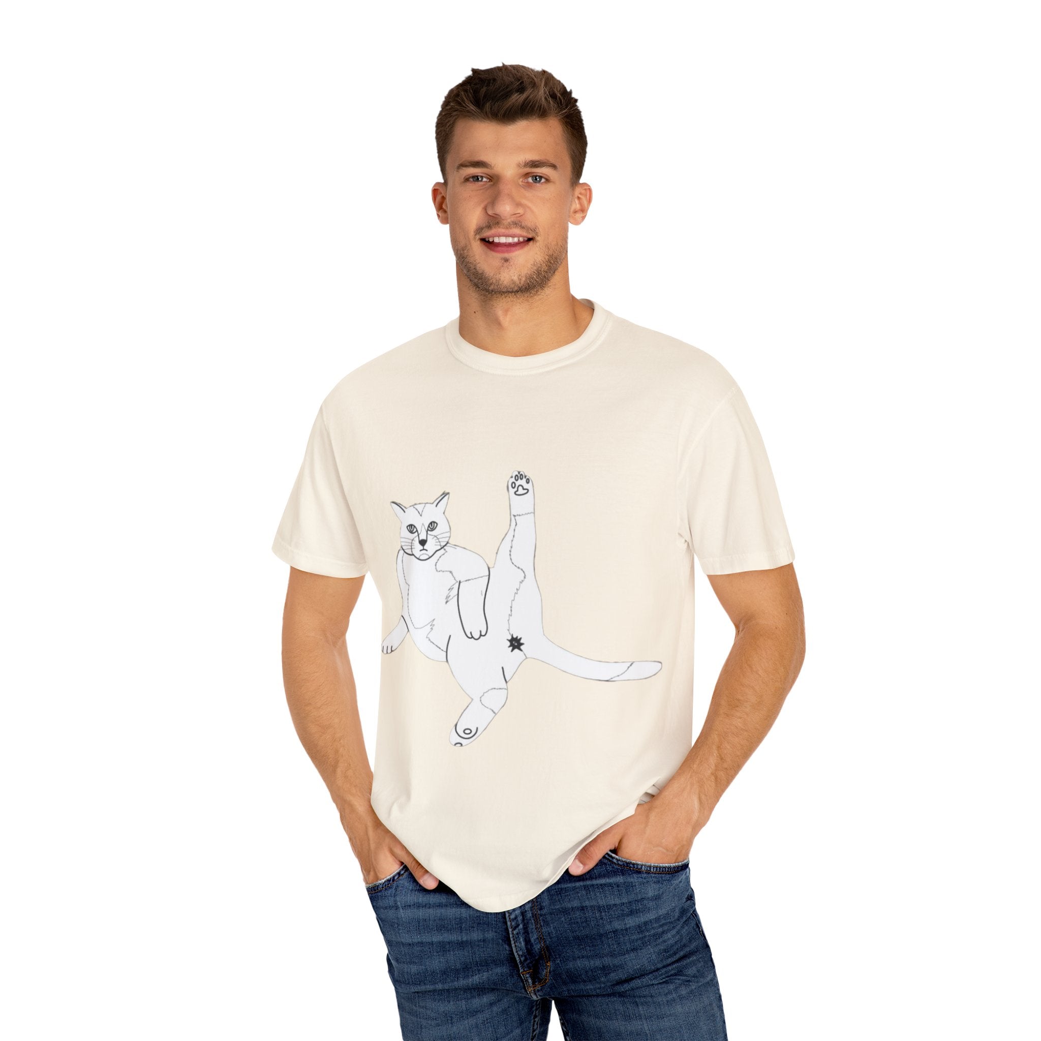 Cat Butt T-Shirt - Unisex Garment-Dyed