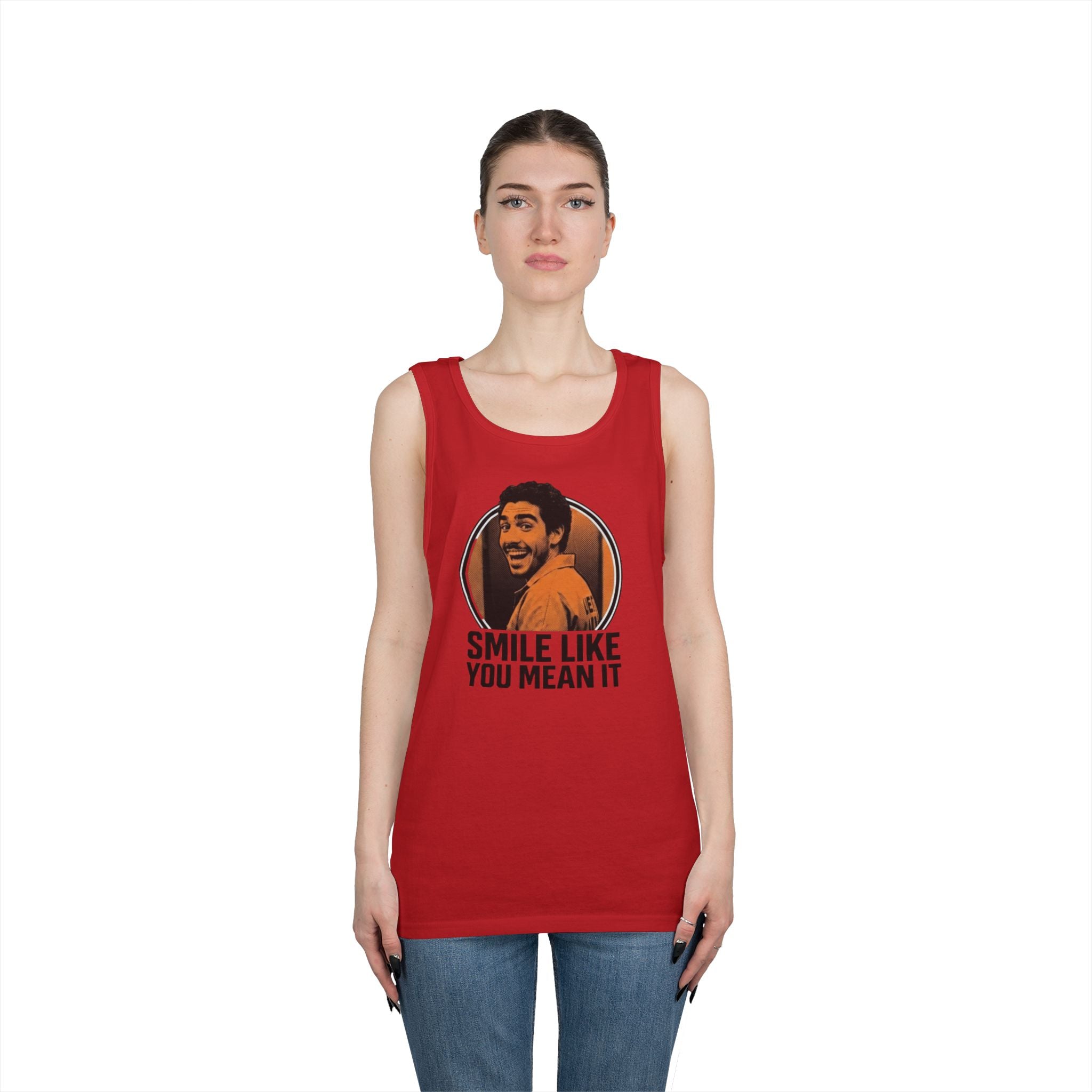 Smile like you mean it - Graphic Tank Top — Retro Laundry Machine Art