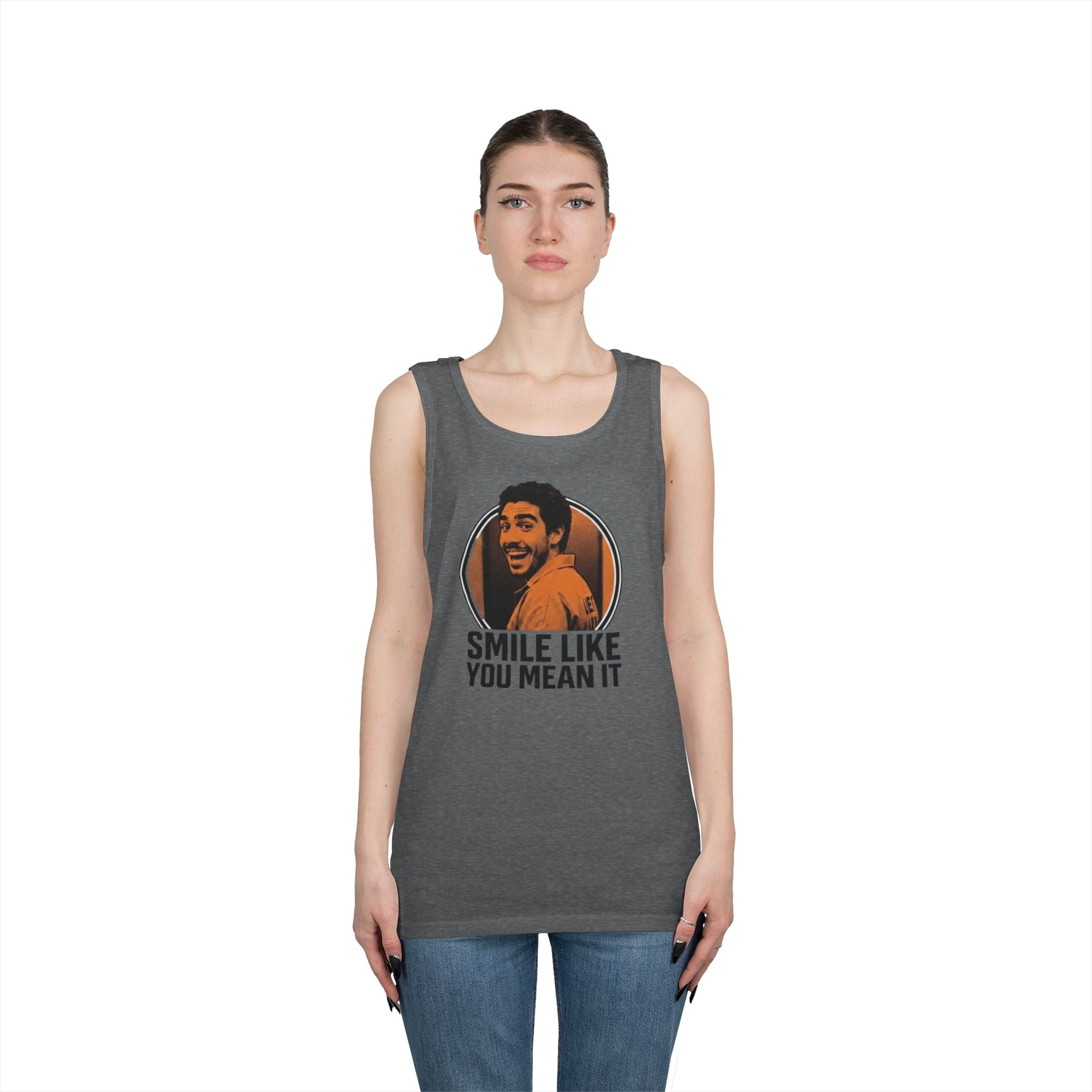 Smile like you mean it - Graphic Tank Top — Retro Laundry Machine Art