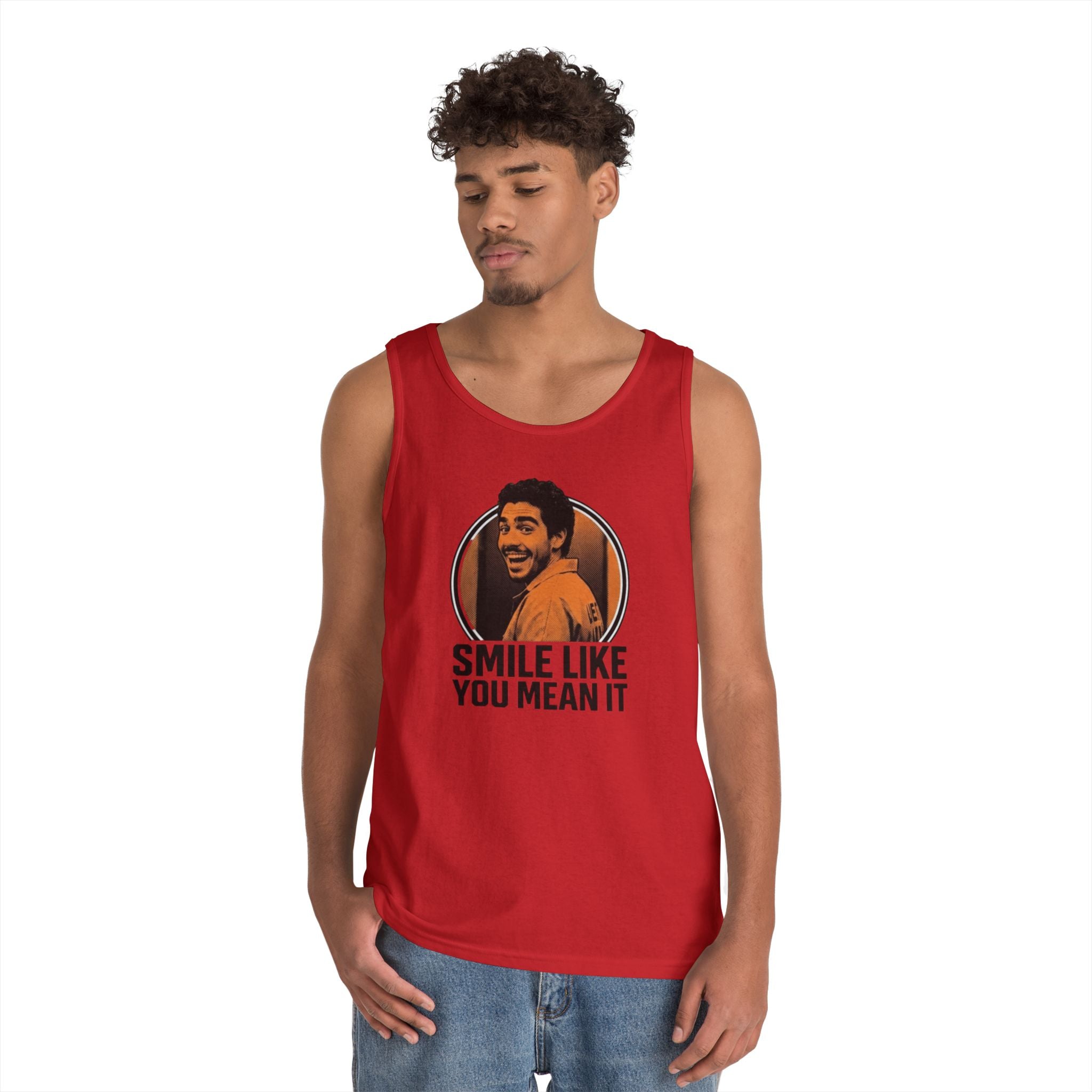 Smile like you mean it - Graphic Tank Top — Retro Laundry Machine Art