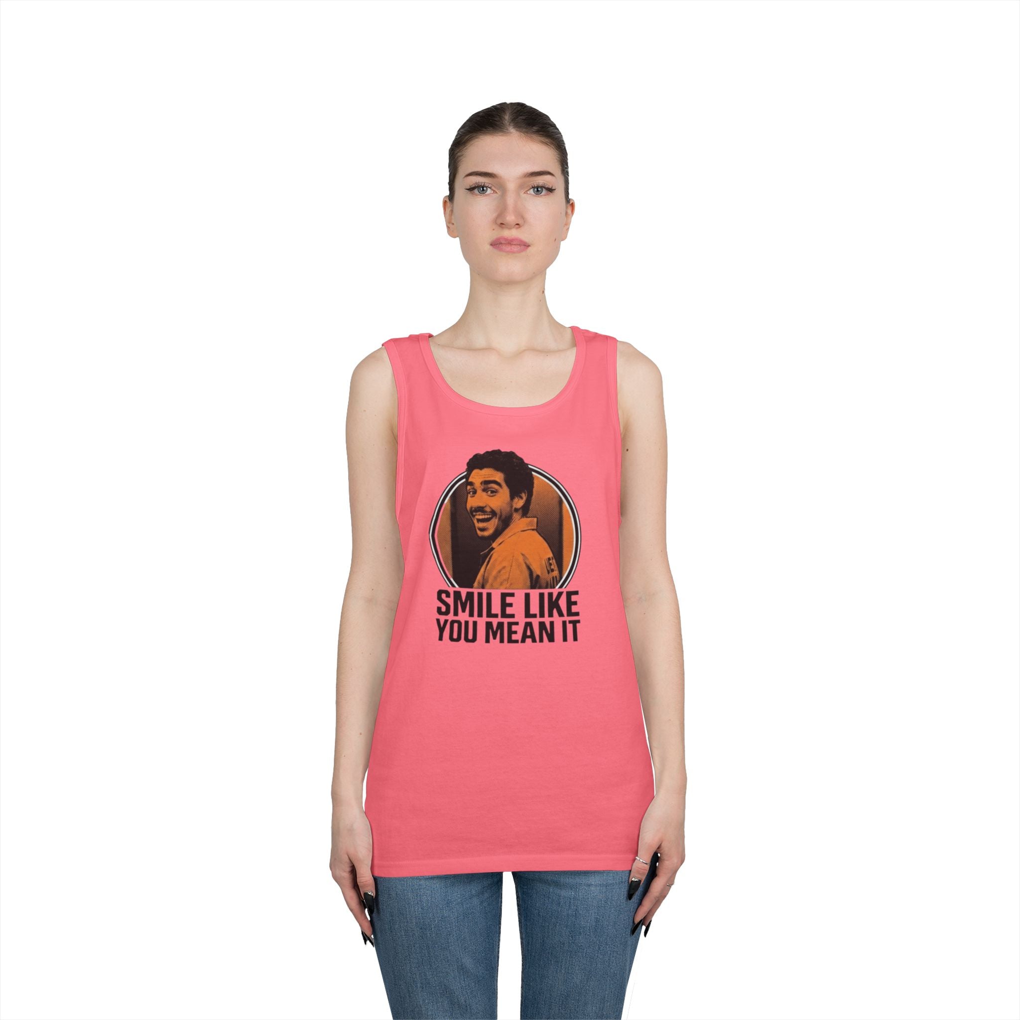 Smile like you mean it - Graphic Tank Top — Retro Laundry Machine Art