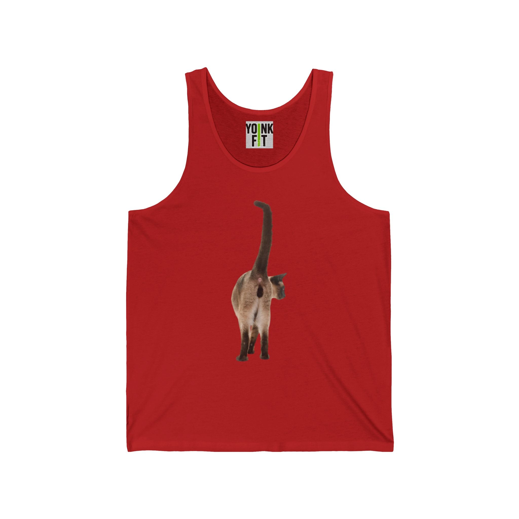 Unisex Jersey Tank with 'Cat Butt'