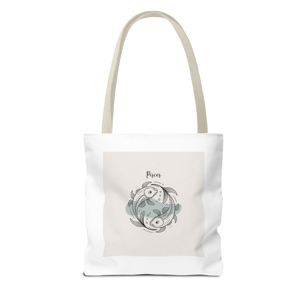 Pisces Tote Bag — Funny 'Pisces trust issues be like' Text & Zodiac Pisces Fish Design
