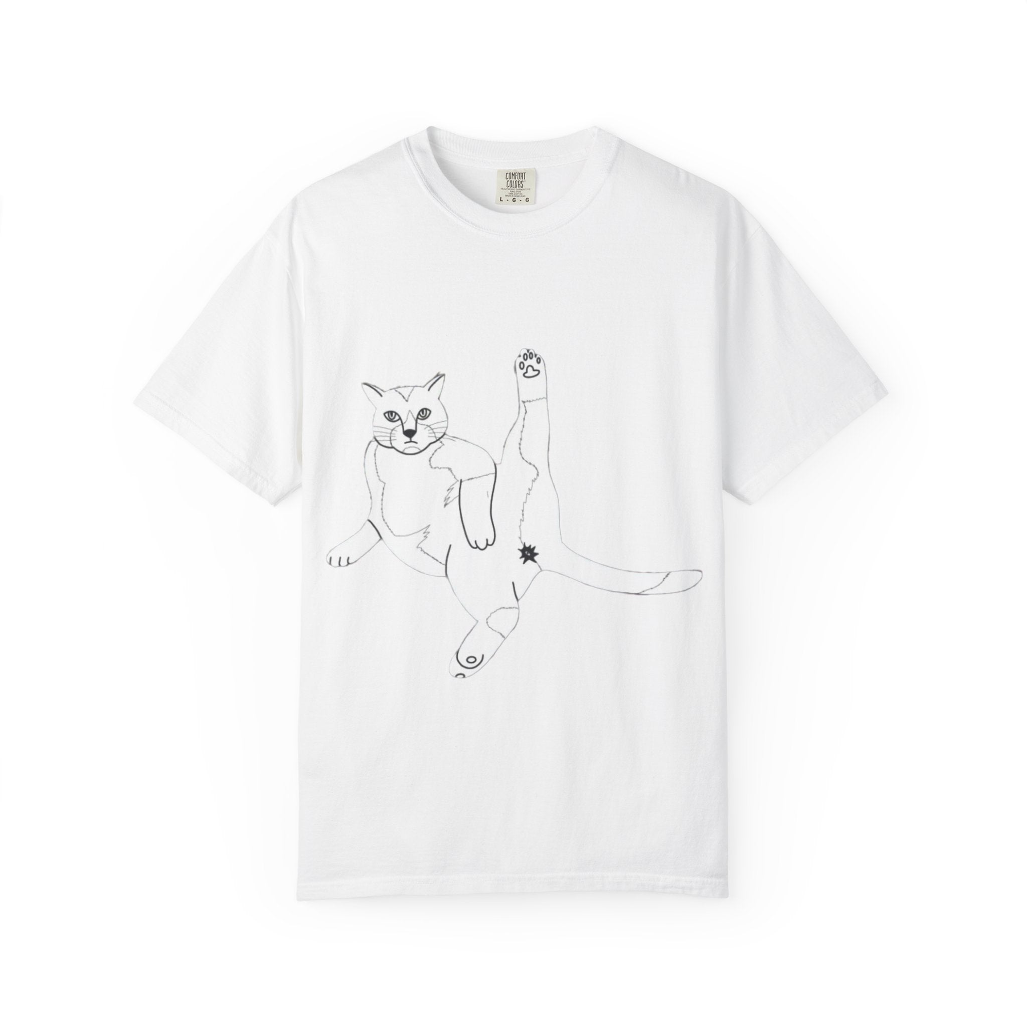 Cat Butt T-Shirt - Unisex Garment-Dyed