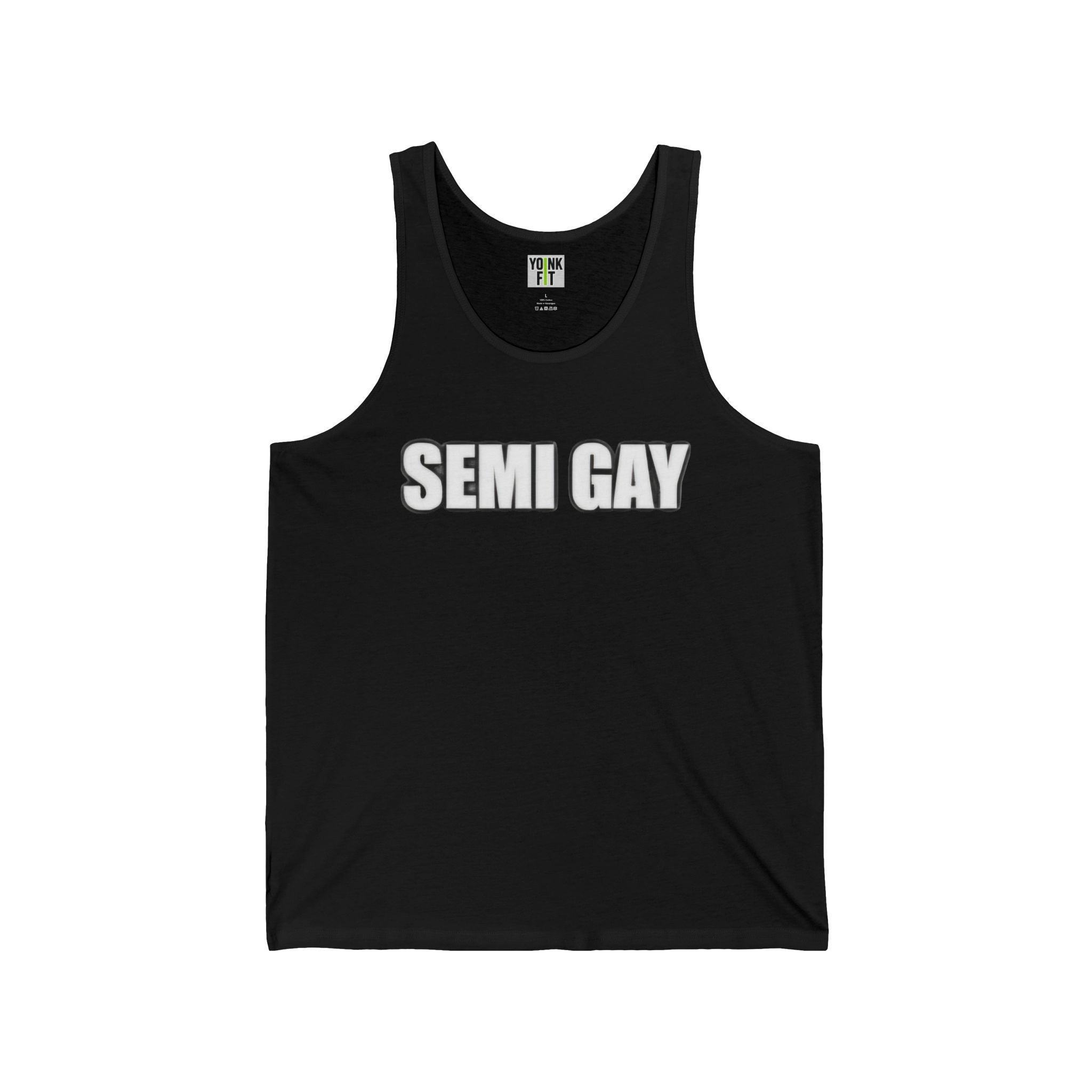 Unisex Jersey Tank- Semi Gay