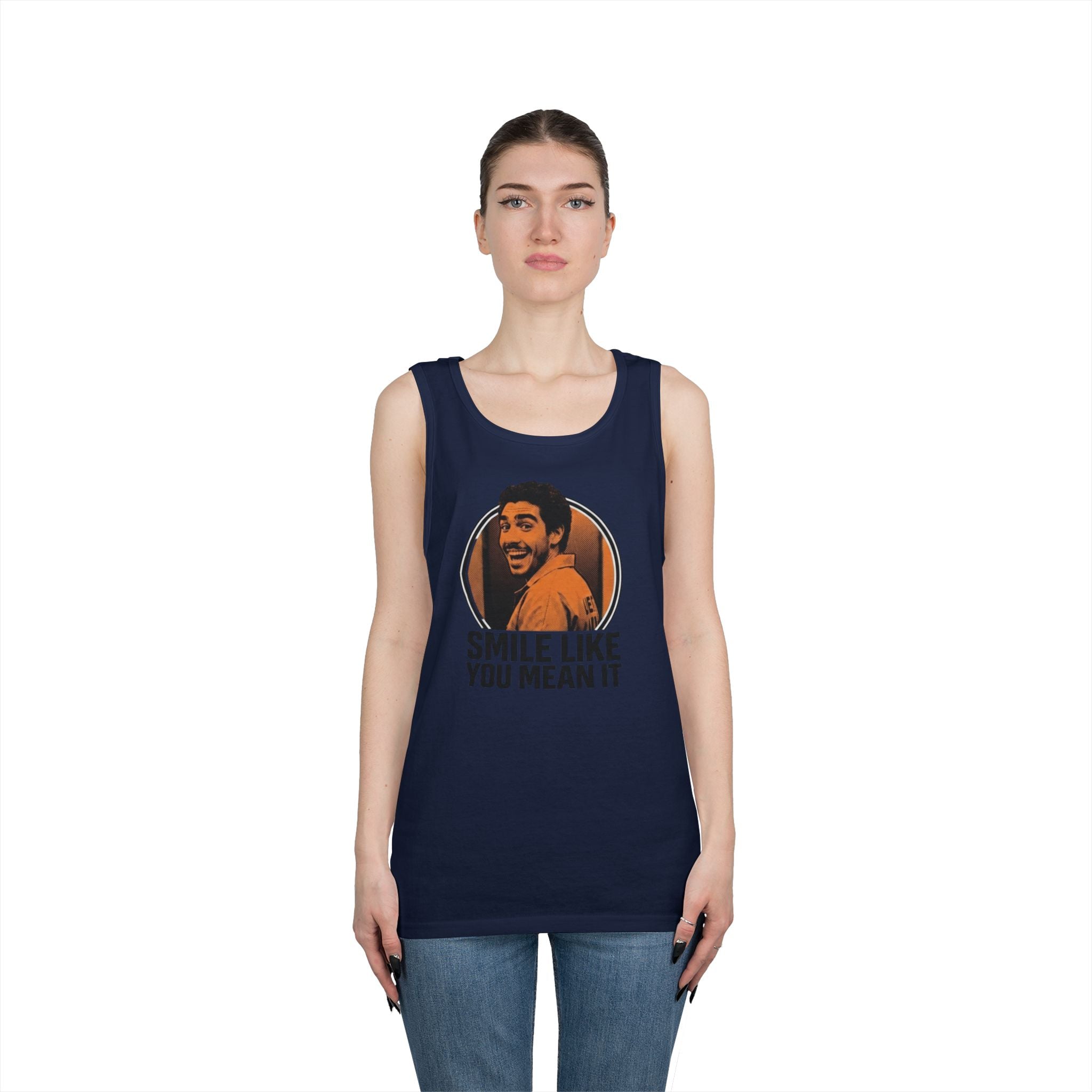 Smile like you mean it - Graphic Tank Top — Retro Laundry Machine Art