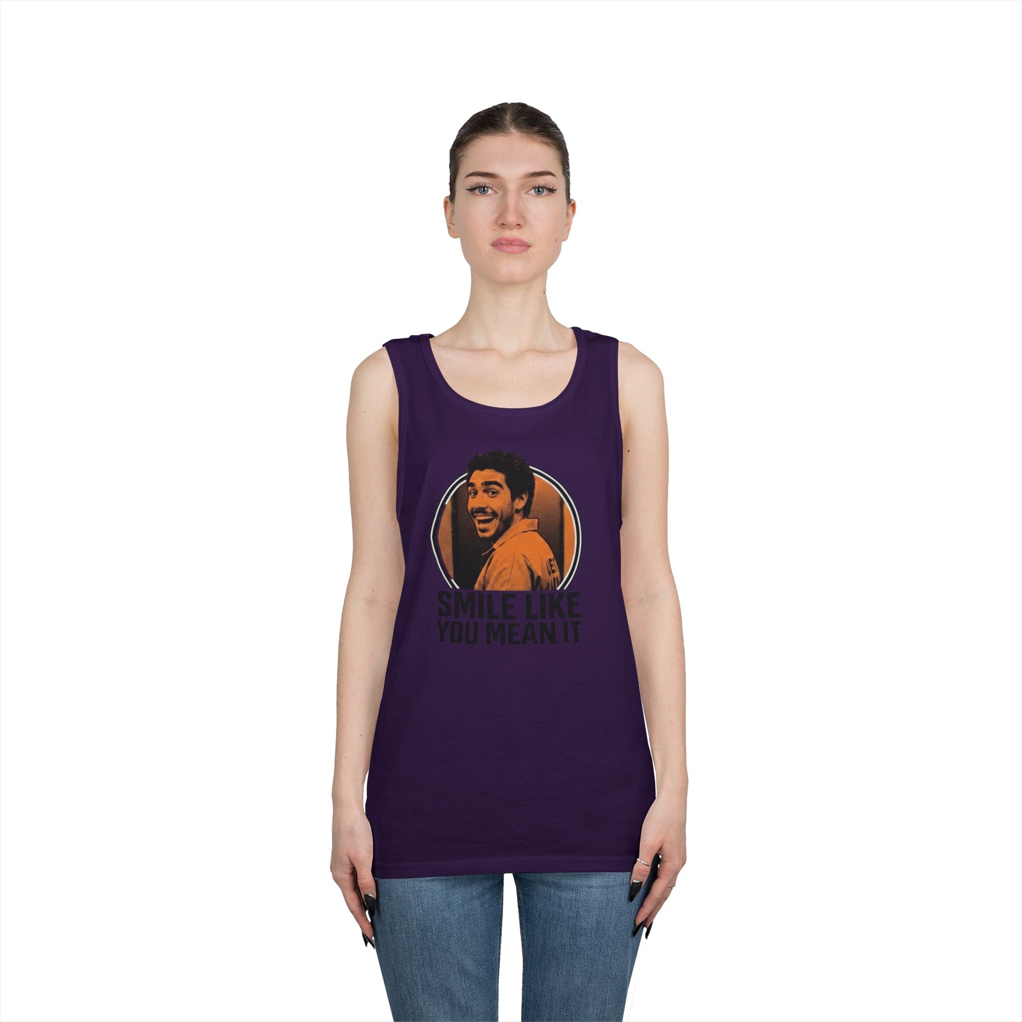 Smile like you mean it - Graphic Tank Top — Retro Laundry Machine Art