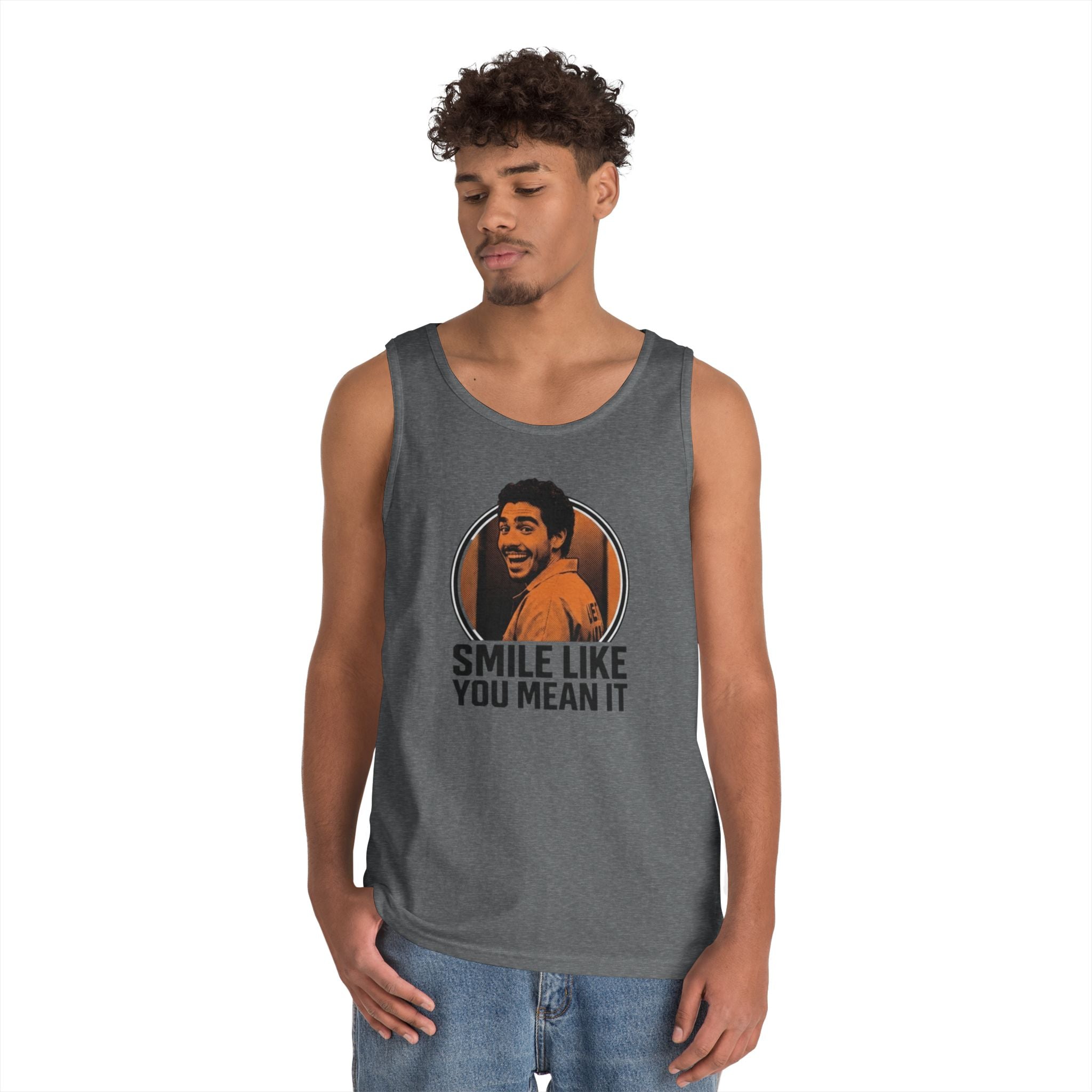 Smile like you mean it - Graphic Tank Top — Retro Laundry Machine Art