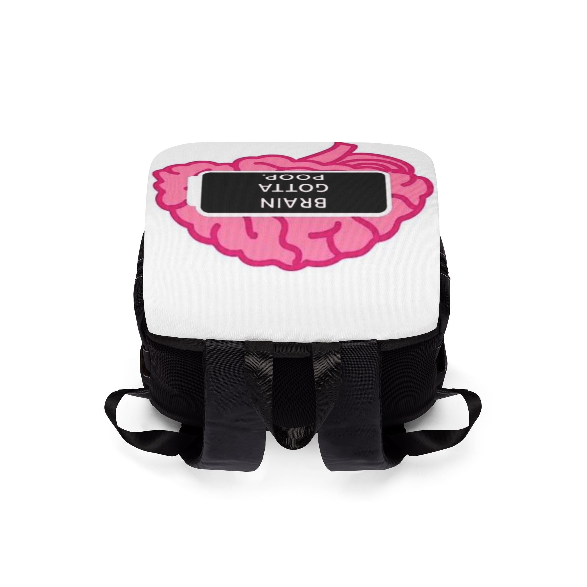Unisex Casual Shoulder Backpack - Brain