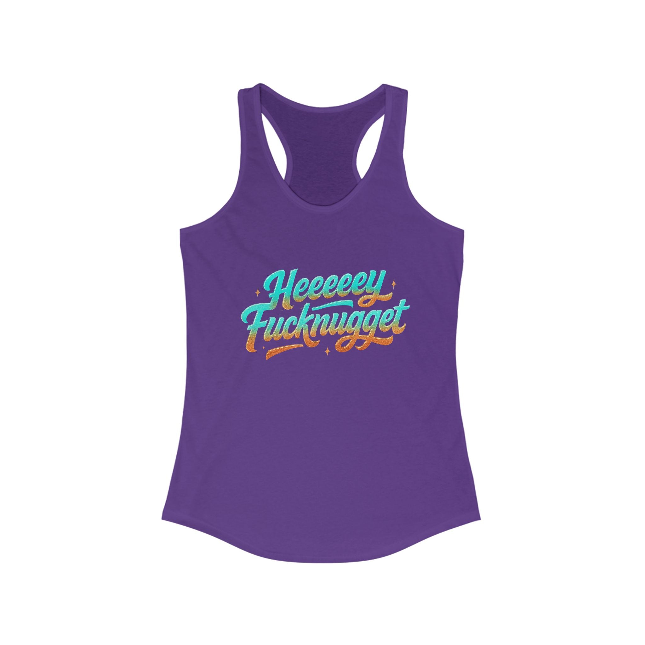 Racerback Tank - Heeey Fucknugget Women's Tank