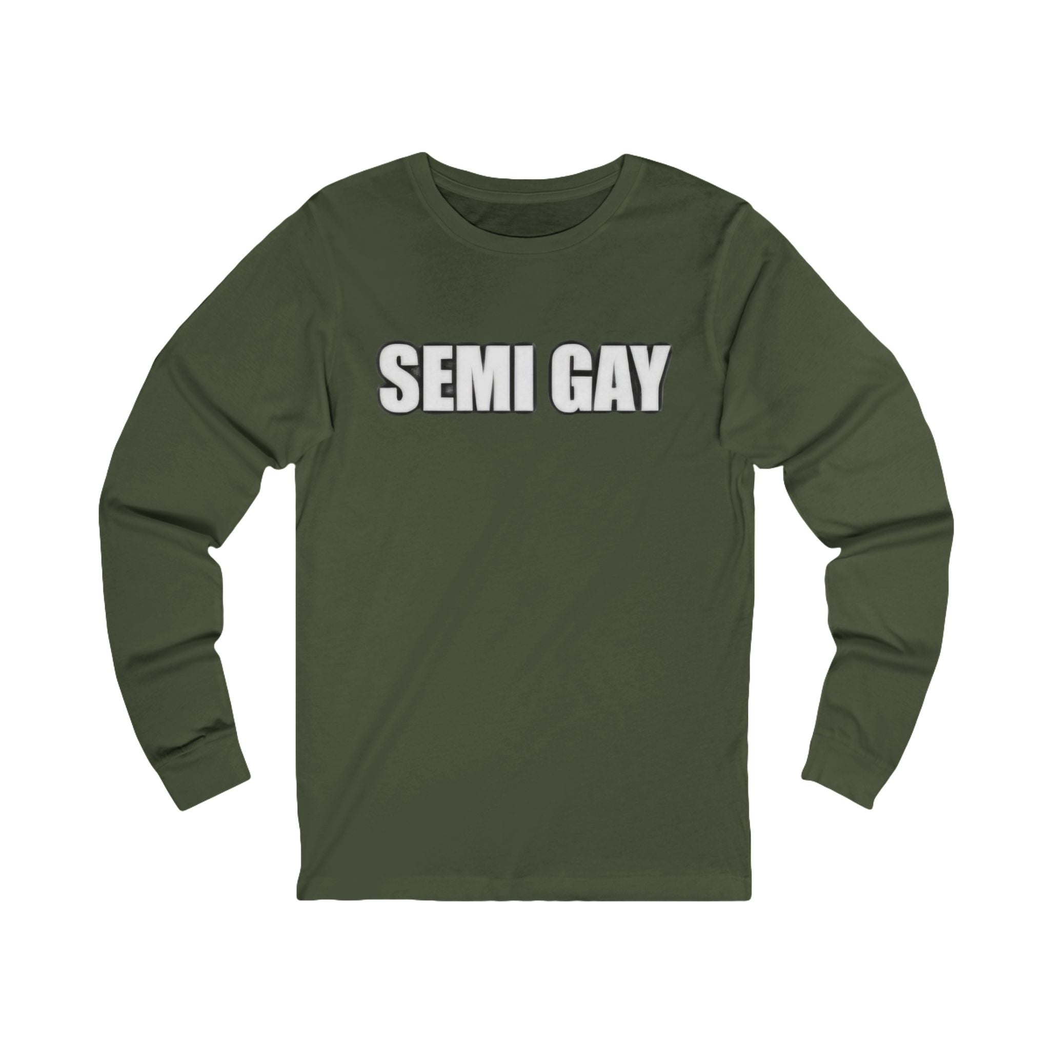 Unisex Long Sleeve Tee - ‘SEMI GAY’