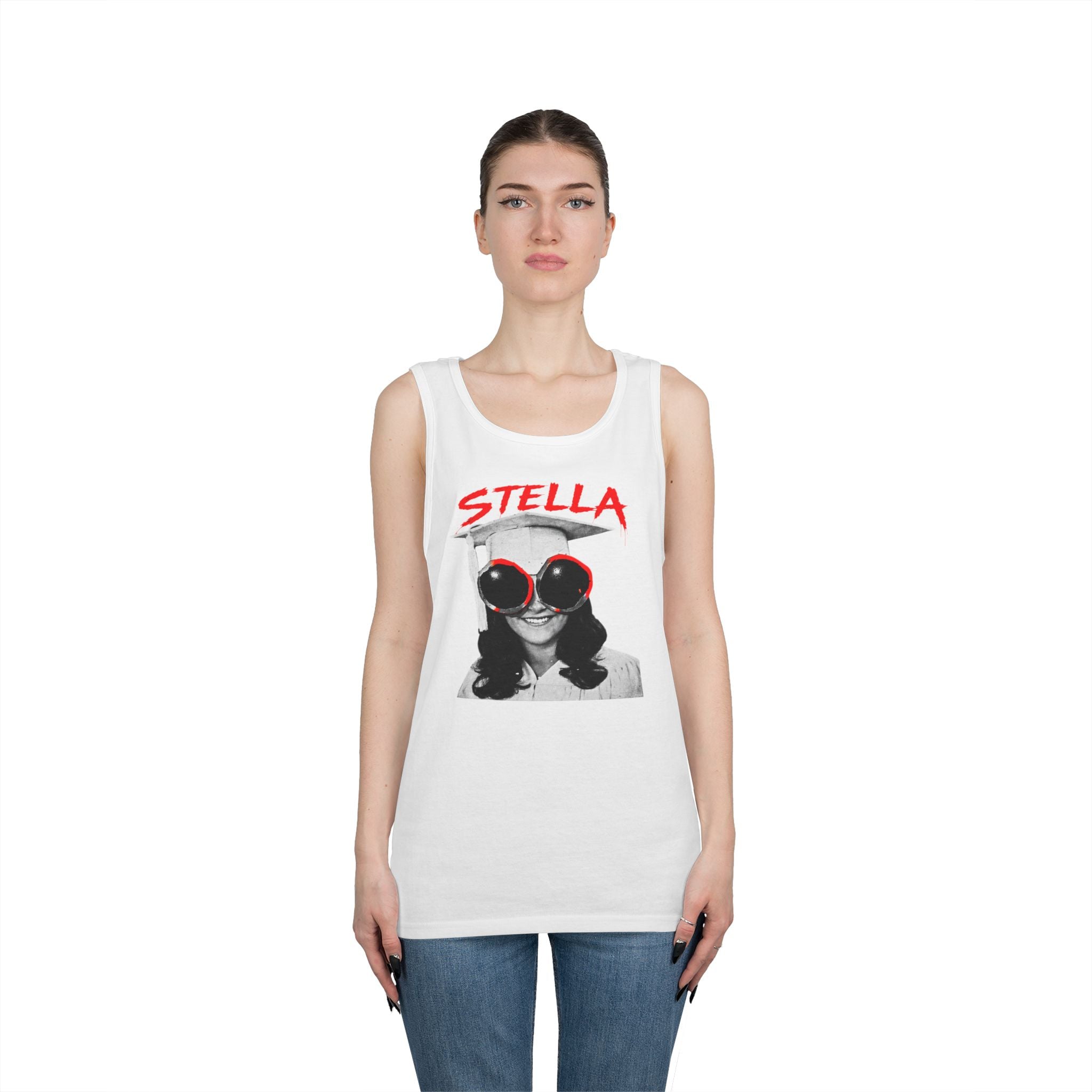 Stella - Graphic Tank Top — Retro Laundry Machine Art