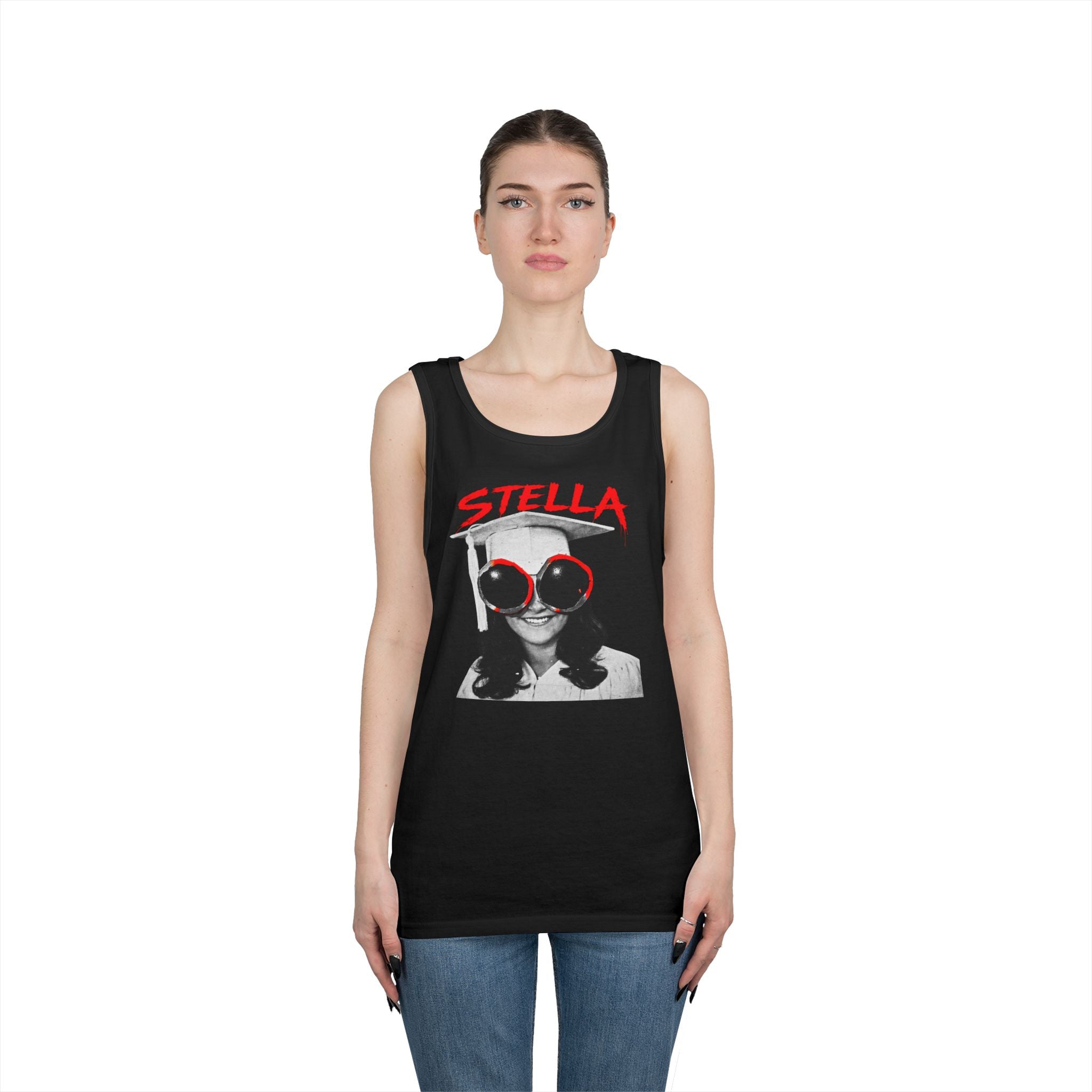 Stella - Graphic Tank Top — Retro Laundry Machine Art