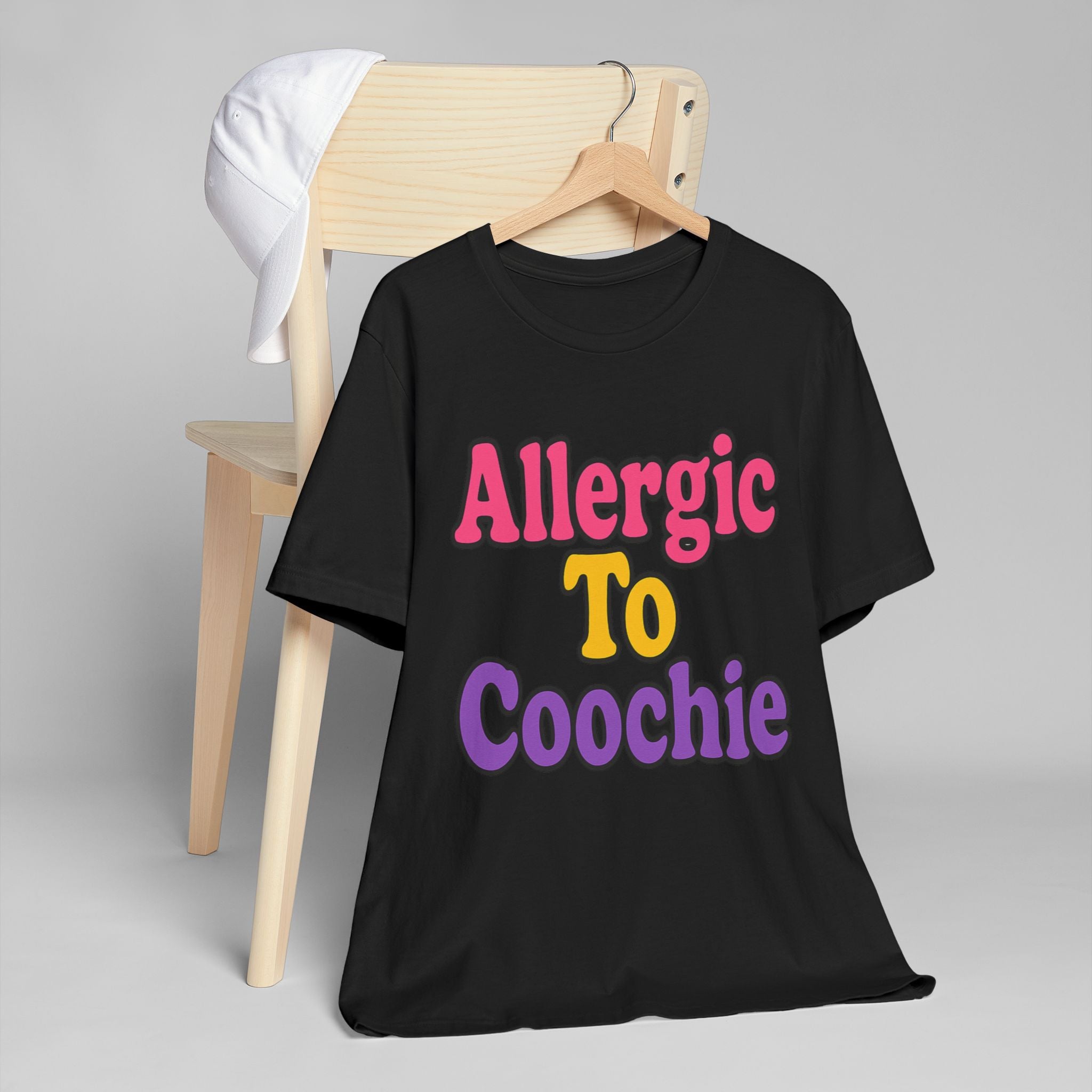 Unisex Jersey T-Shirt - Allergic to Coochie
