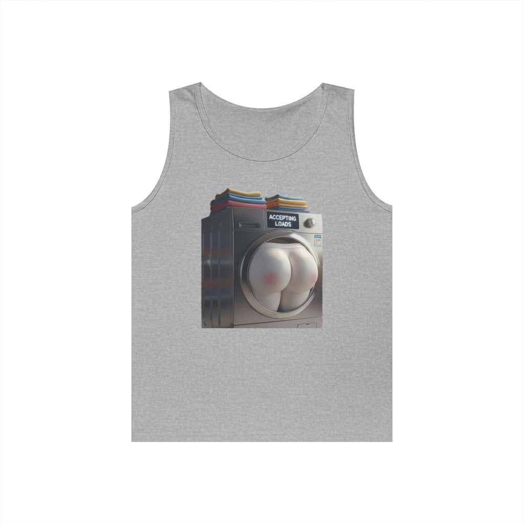 Accepting Loads - Graphic Tank Top — Retro Laundry Machine Art