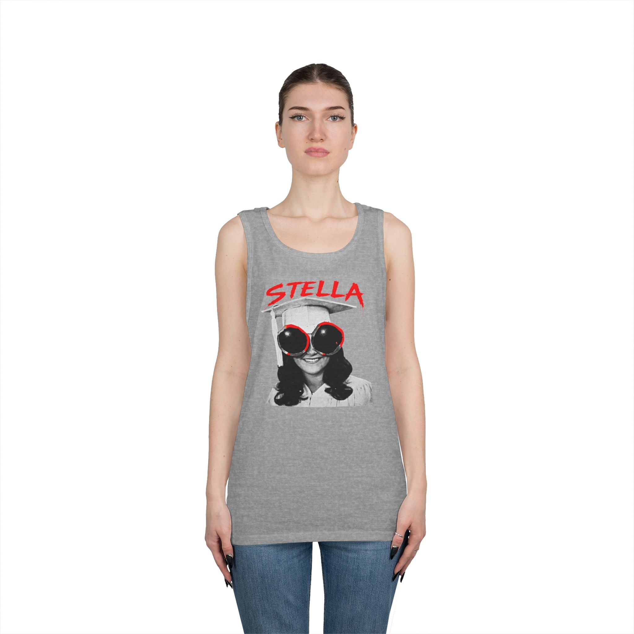 Stella - Graphic Tank Top — Retro Laundry Machine Art