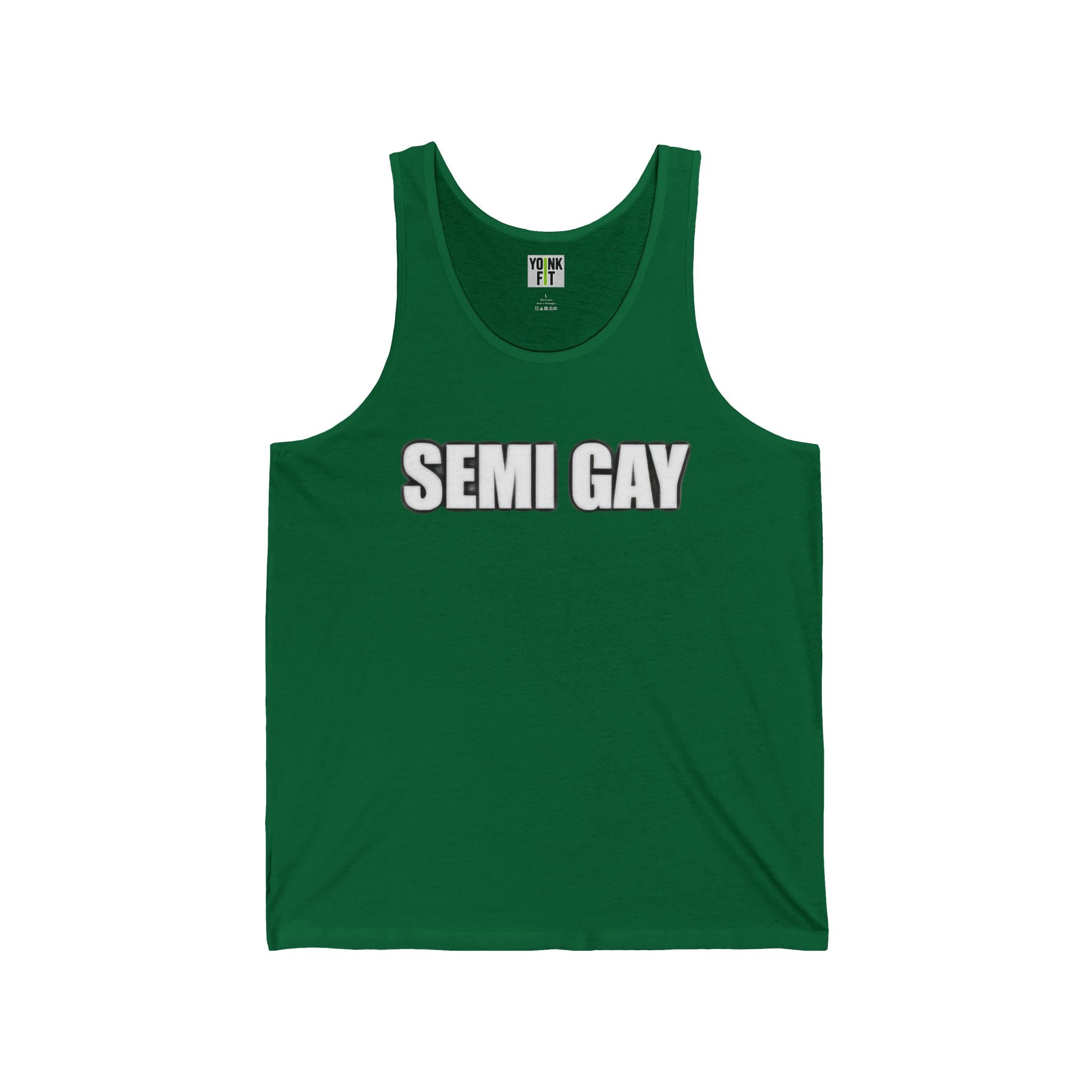 Unisex Jersey Tank- Semi Gay