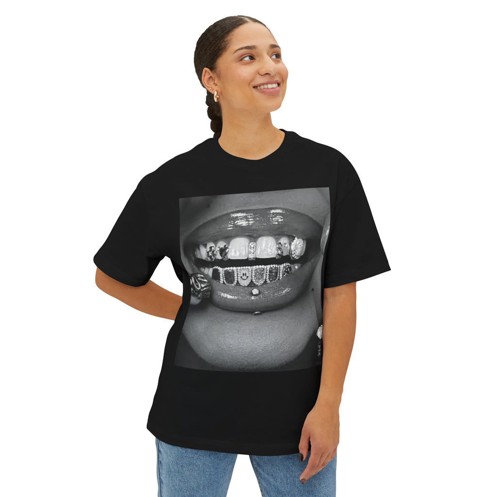 Boxy Tee Grillz Teeth Unisex Shirt