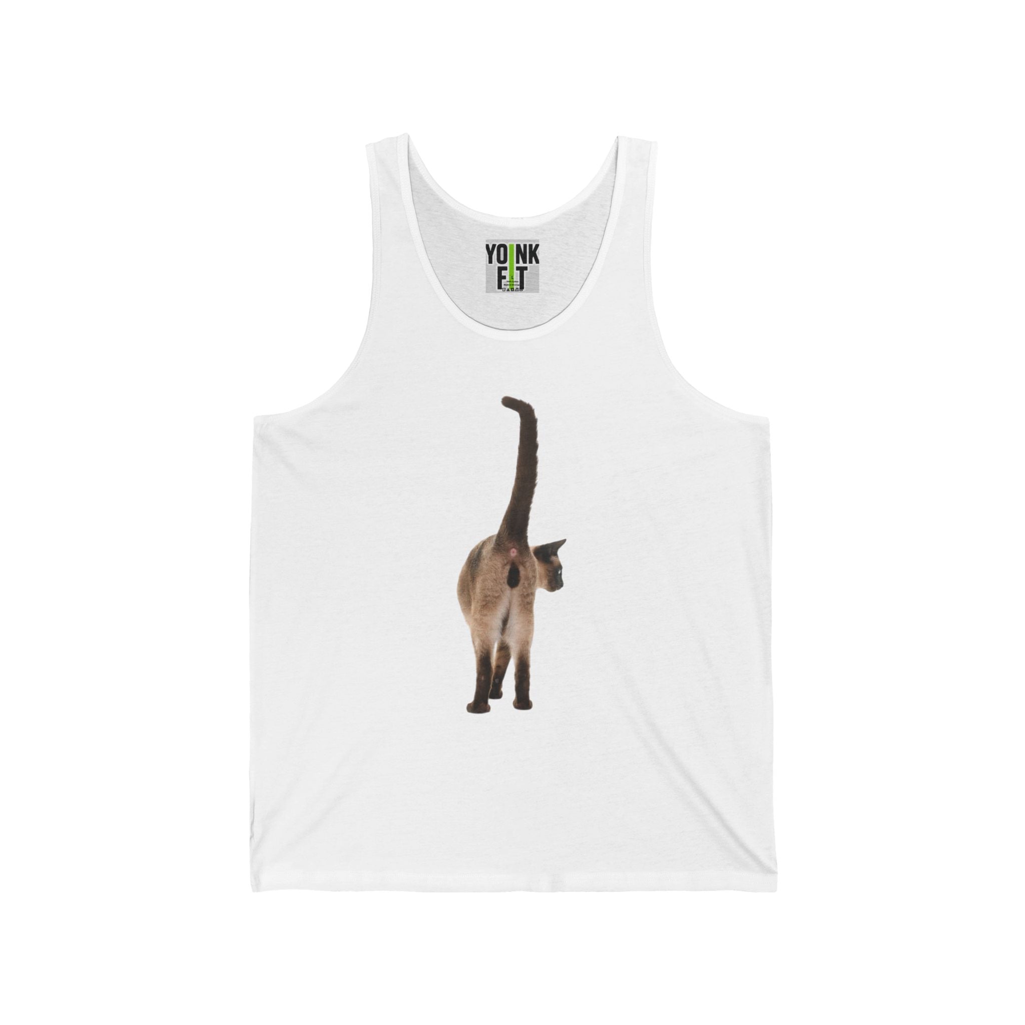 Unisex Jersey Tank with 'Cat Butt'