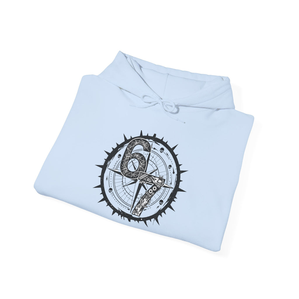 6-7 Hoodie - Minimal Funny Graphic Pullover