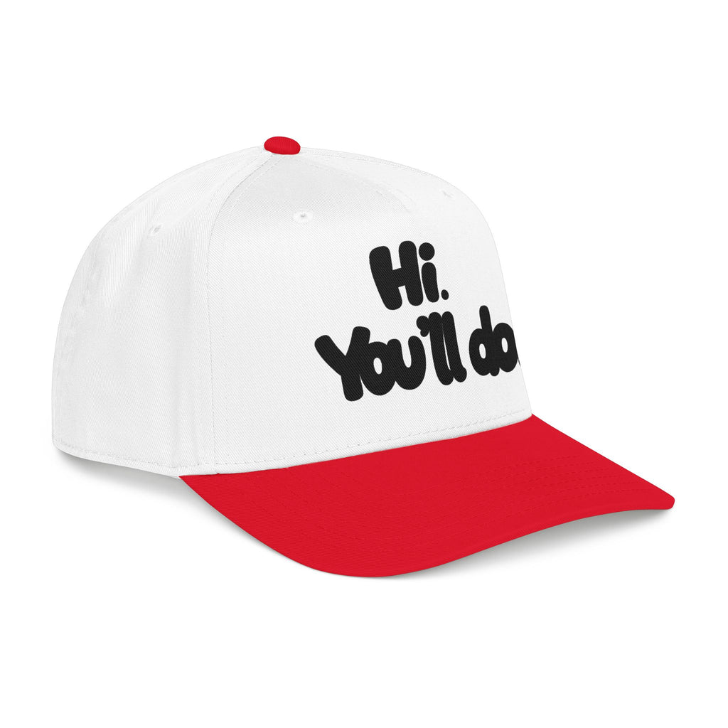 Hi, You’ll Do.  Baseball Cap — Black Statement Hat