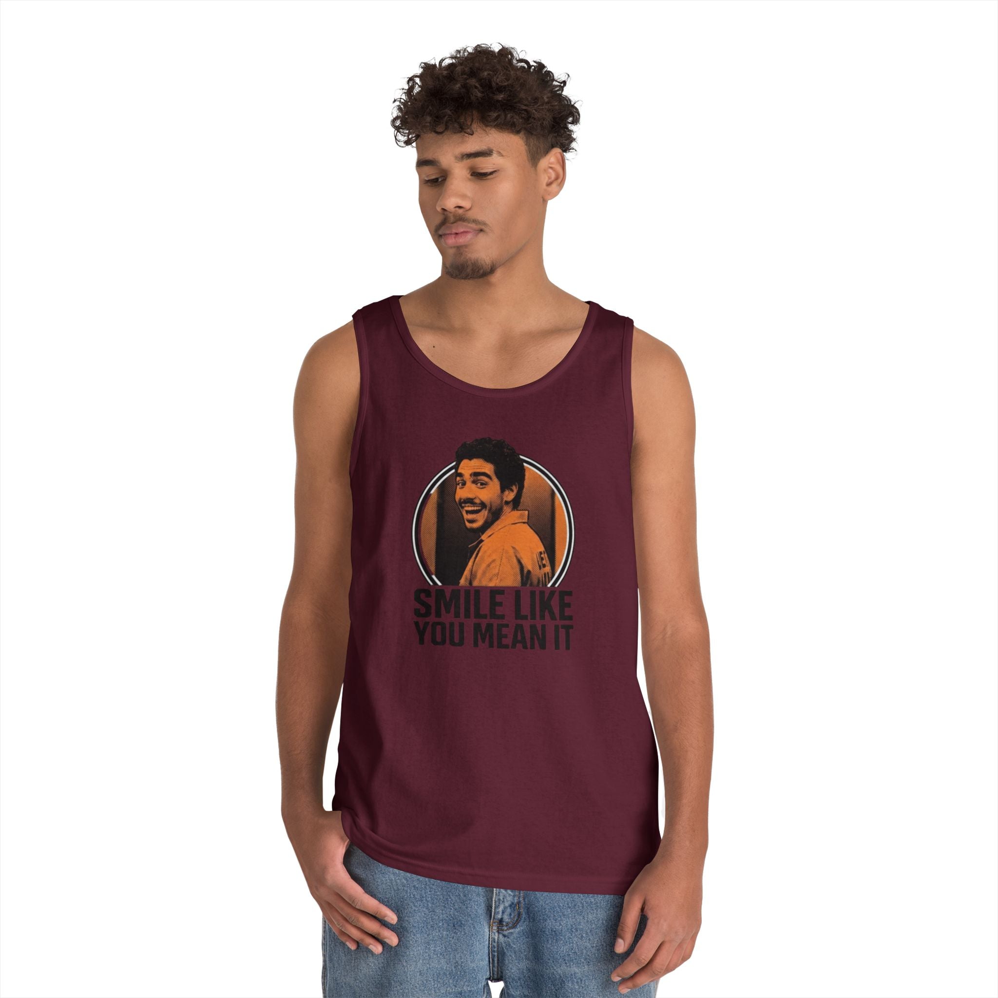 Smile like you mean it - Graphic Tank Top — Retro Laundry Machine Art