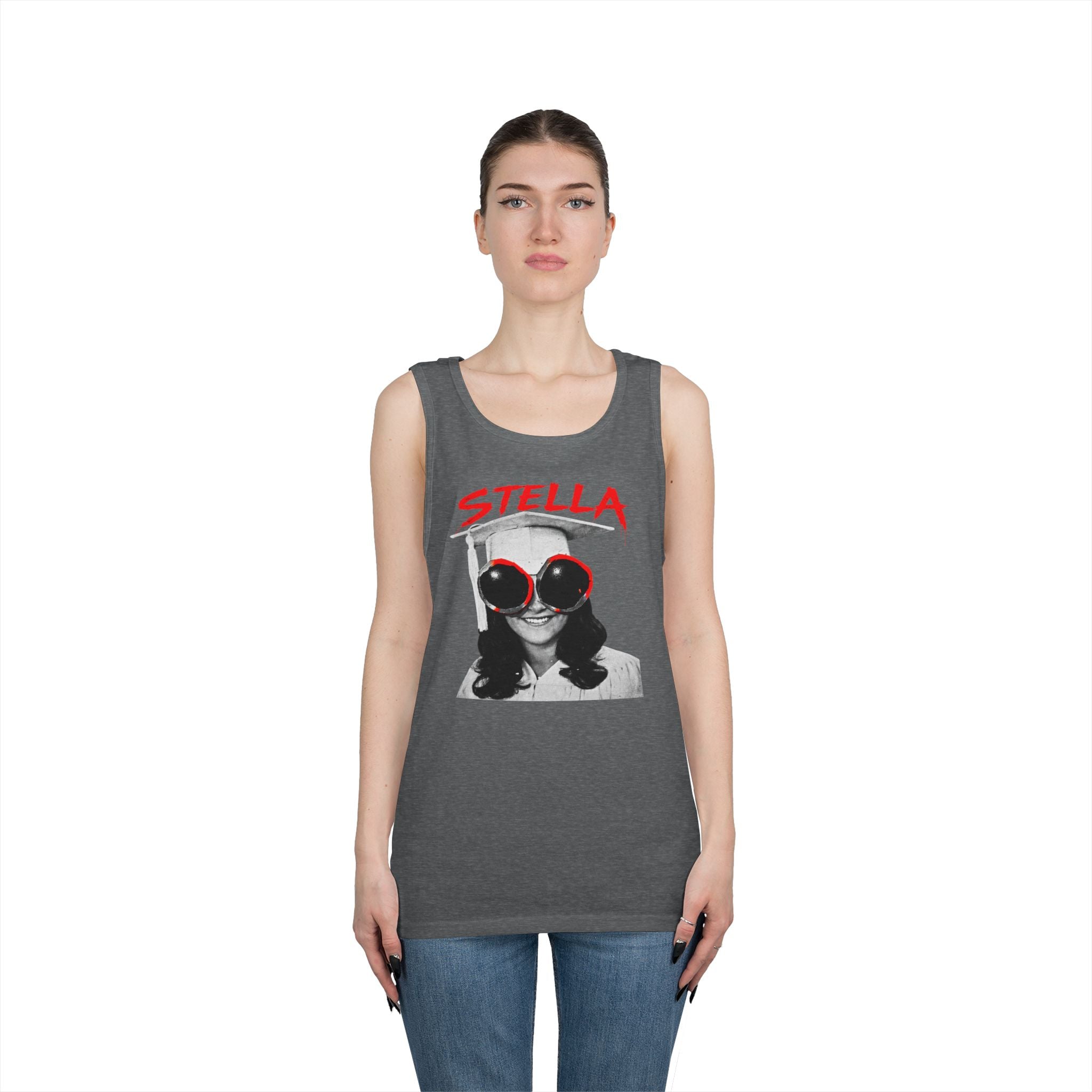 Stella - Graphic Tank Top — Retro Laundry Machine Art
