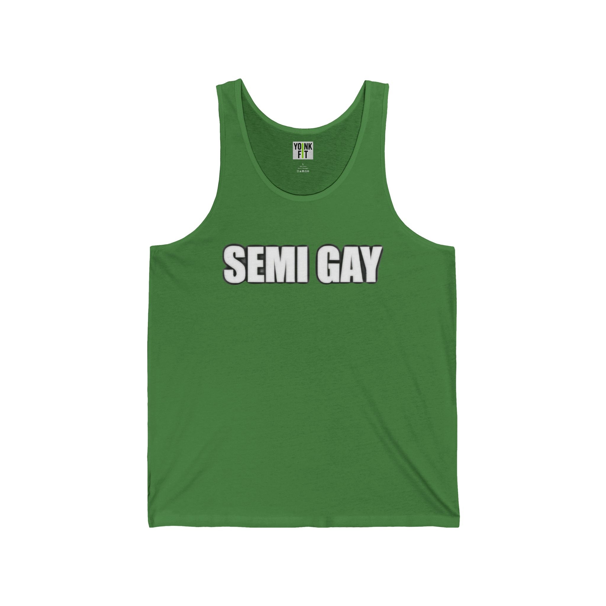 Unisex Jersey Tank- Semi Gay