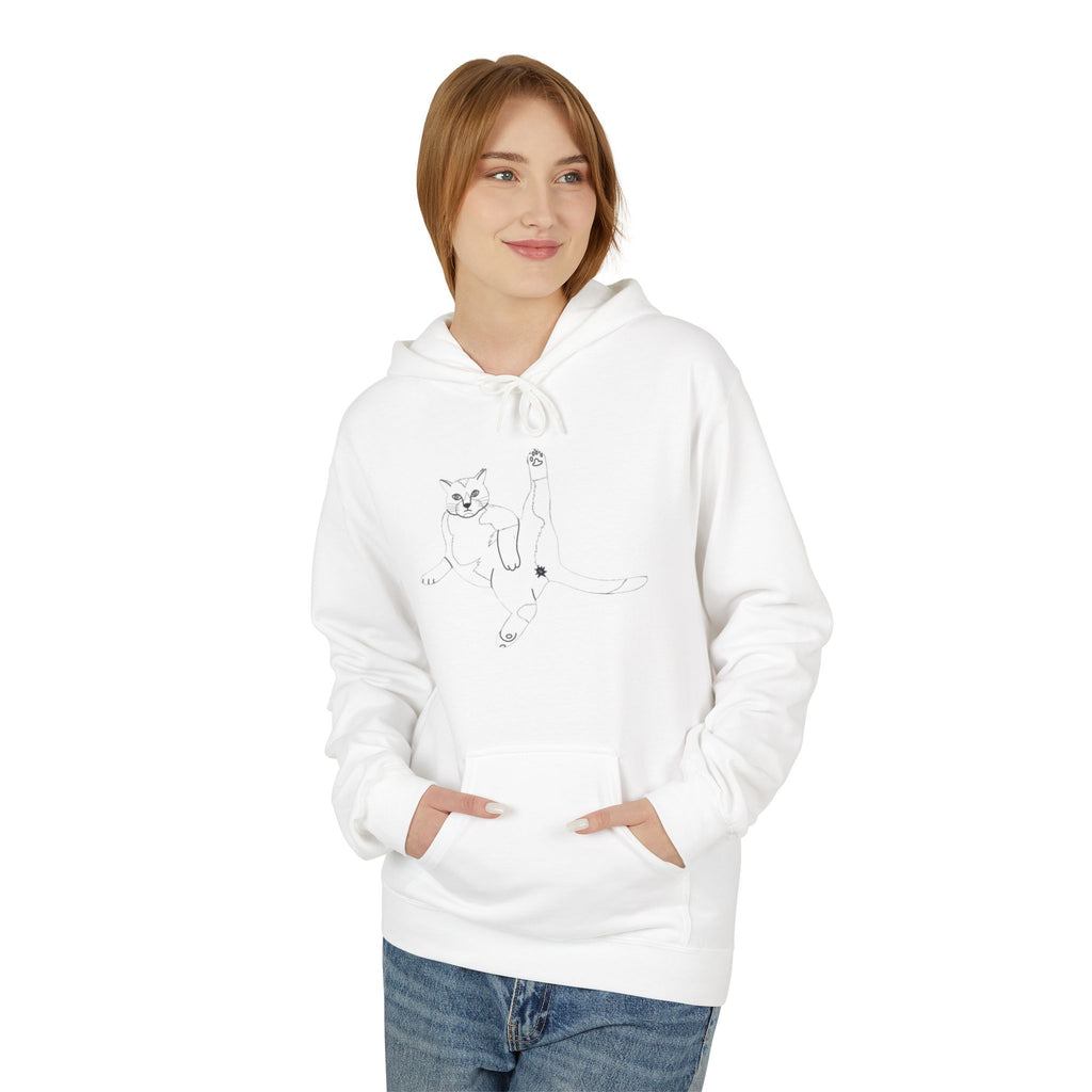 Hoodie - Cat Butt Sketch Design