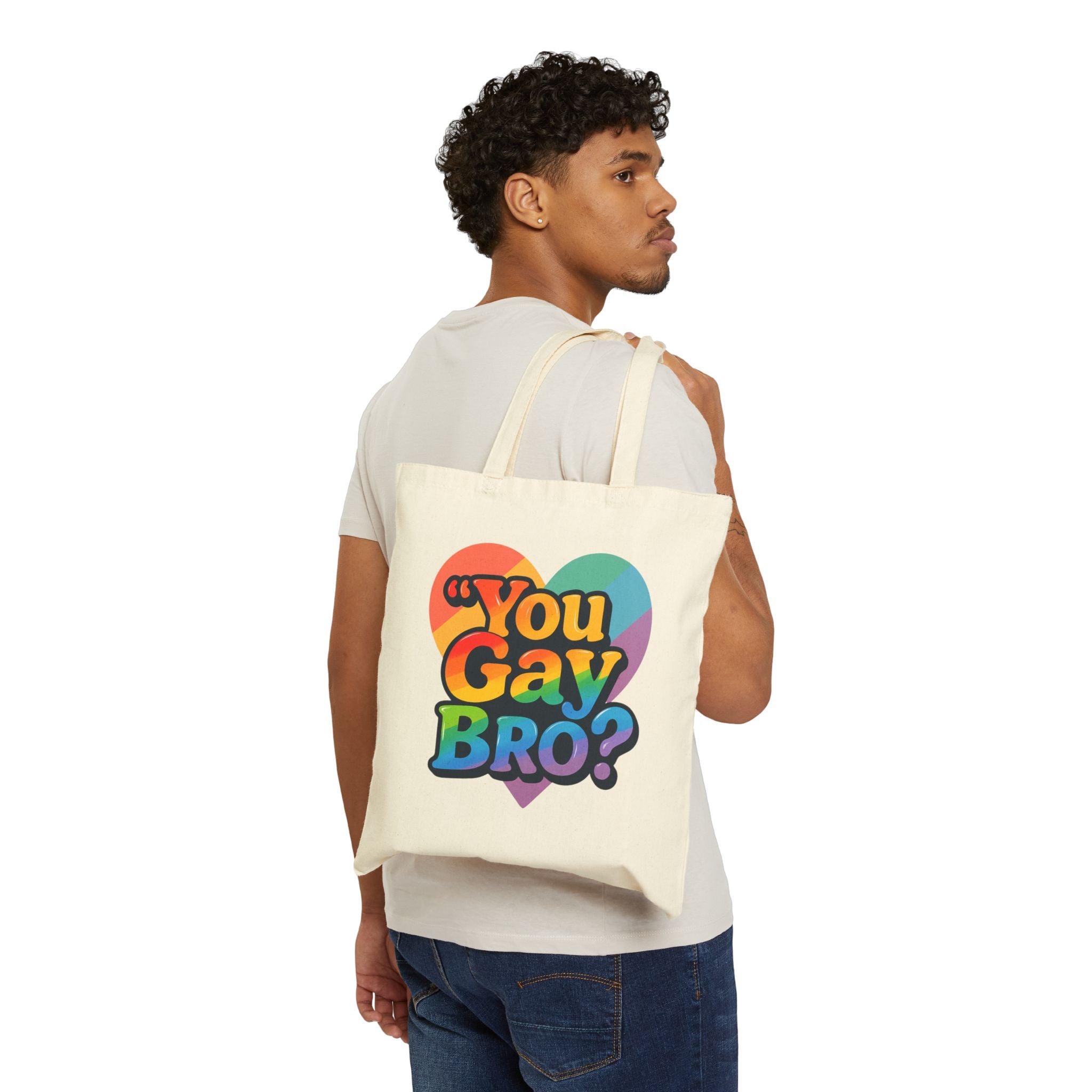 Pride and Fitness Tote Bags - You Gay Bro?