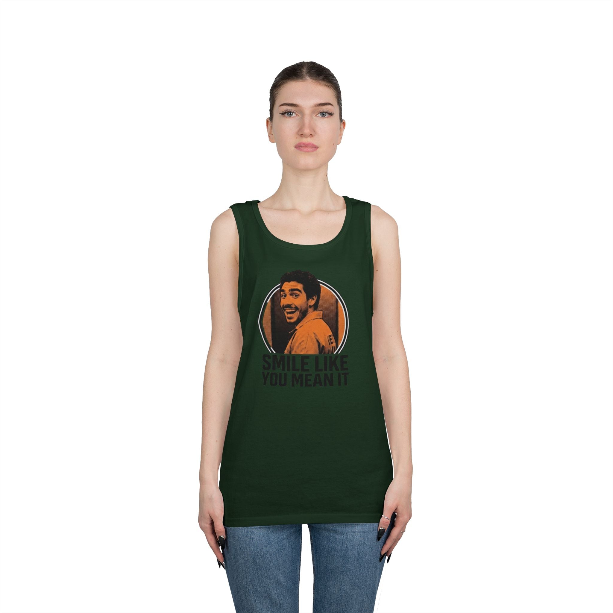 Smile like you mean it - Graphic Tank Top — Retro Laundry Machine Art