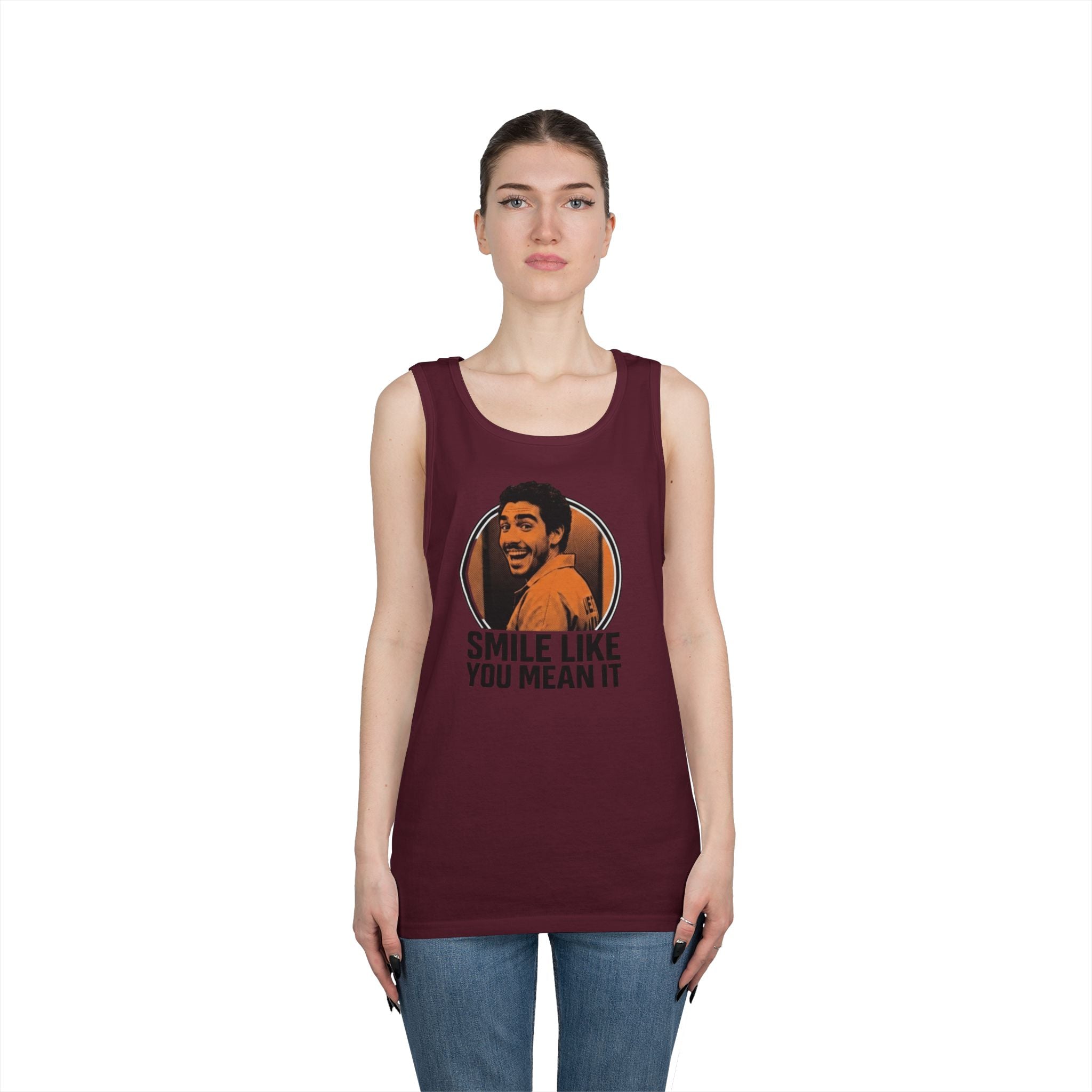 Smile like you mean it - Graphic Tank Top — Retro Laundry Machine Art