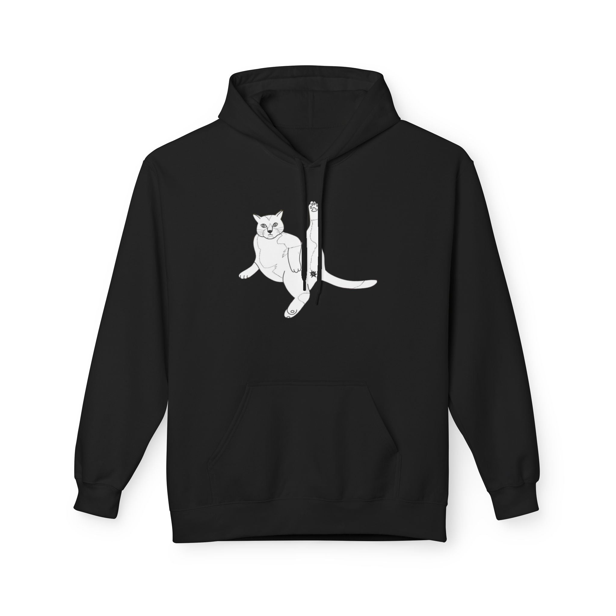 Hoodie - Cat Butt Sketch Design