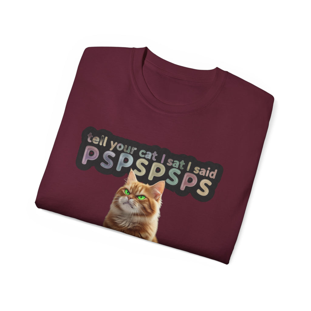 Funny Cat Lover Tee, PSPSPS Cat T-Shirt