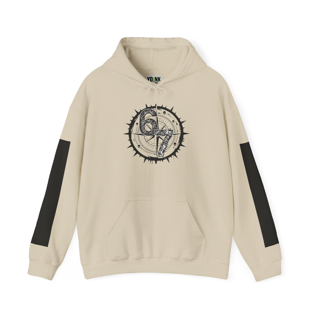 6-7 Hoodie - Minimal Funny Graphic Pullover